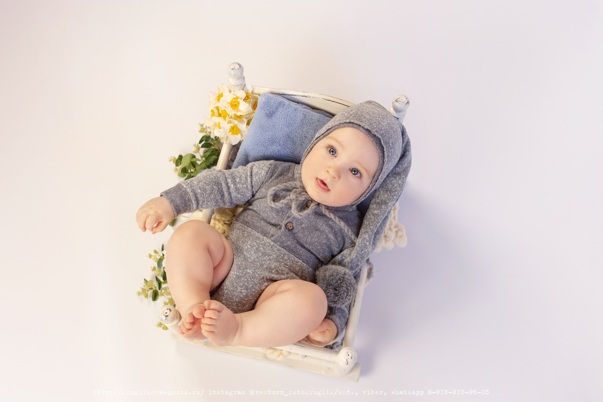 Сережа. Весенний проект. 6 месяцев. Фотограф новорожденных и детский в Сергиевом Посаде Кругликова Юлия