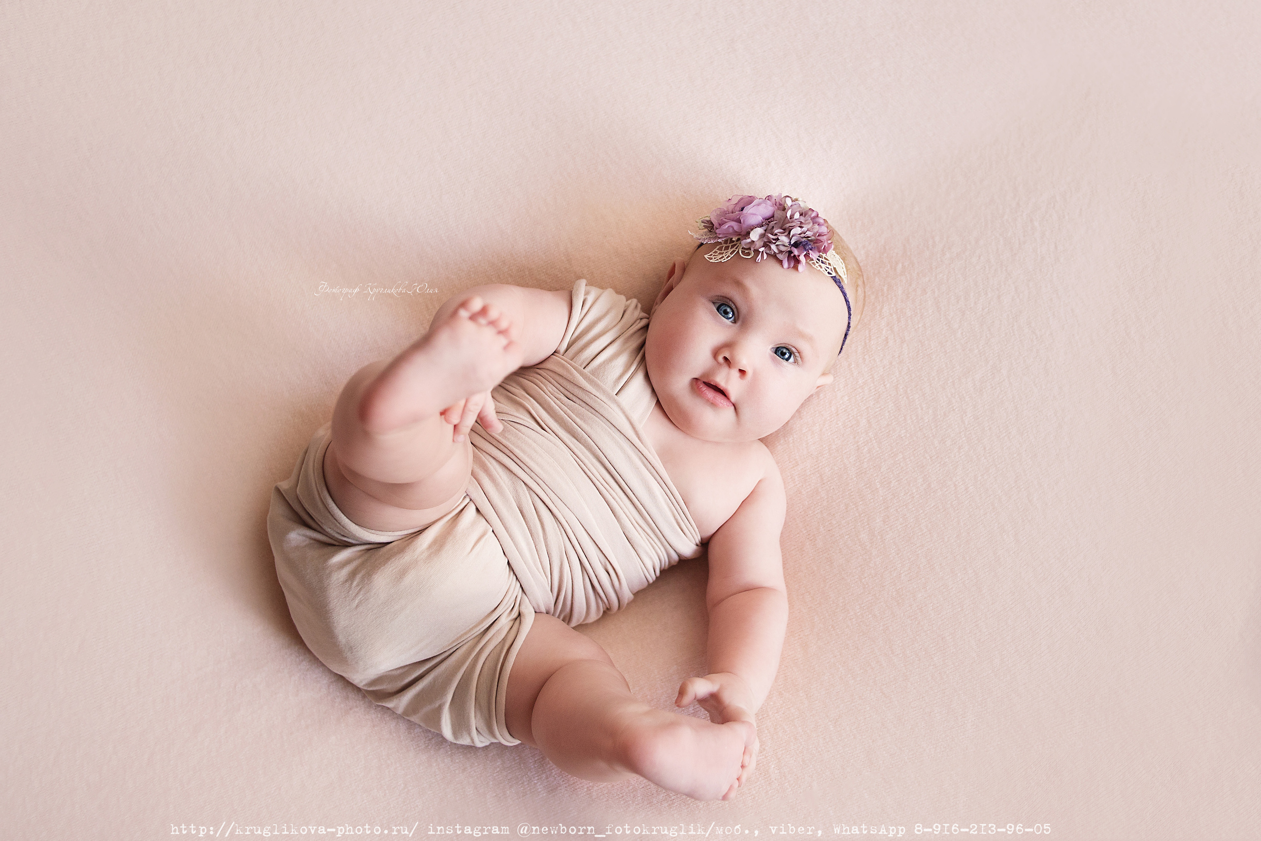 Малышка 5 месяцев. Фотограф новорожденных и детский в Сергиевом Посаде Кругликова Юлия