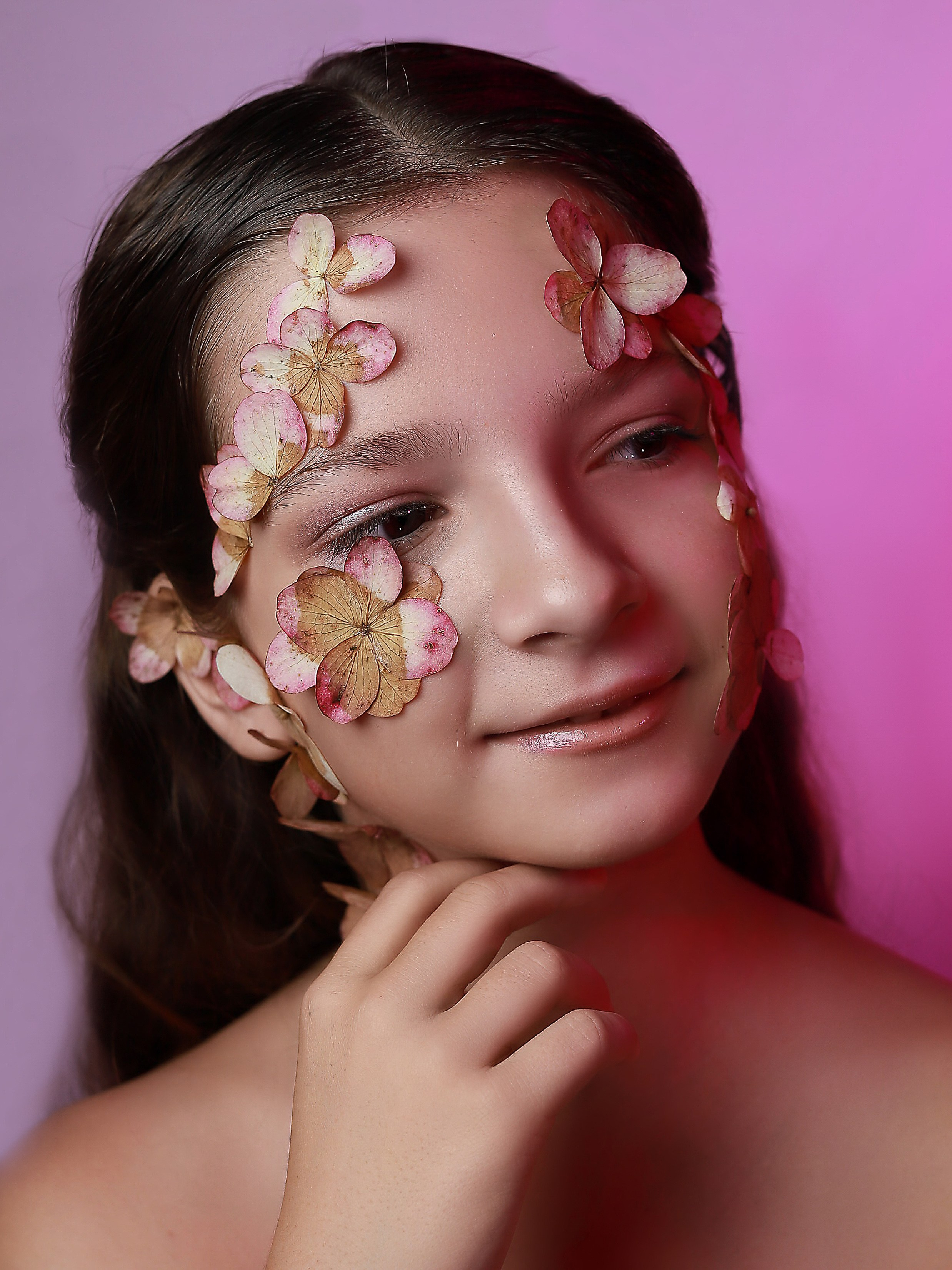 Портреты с цветами. Фотограф Юлия Мальцева