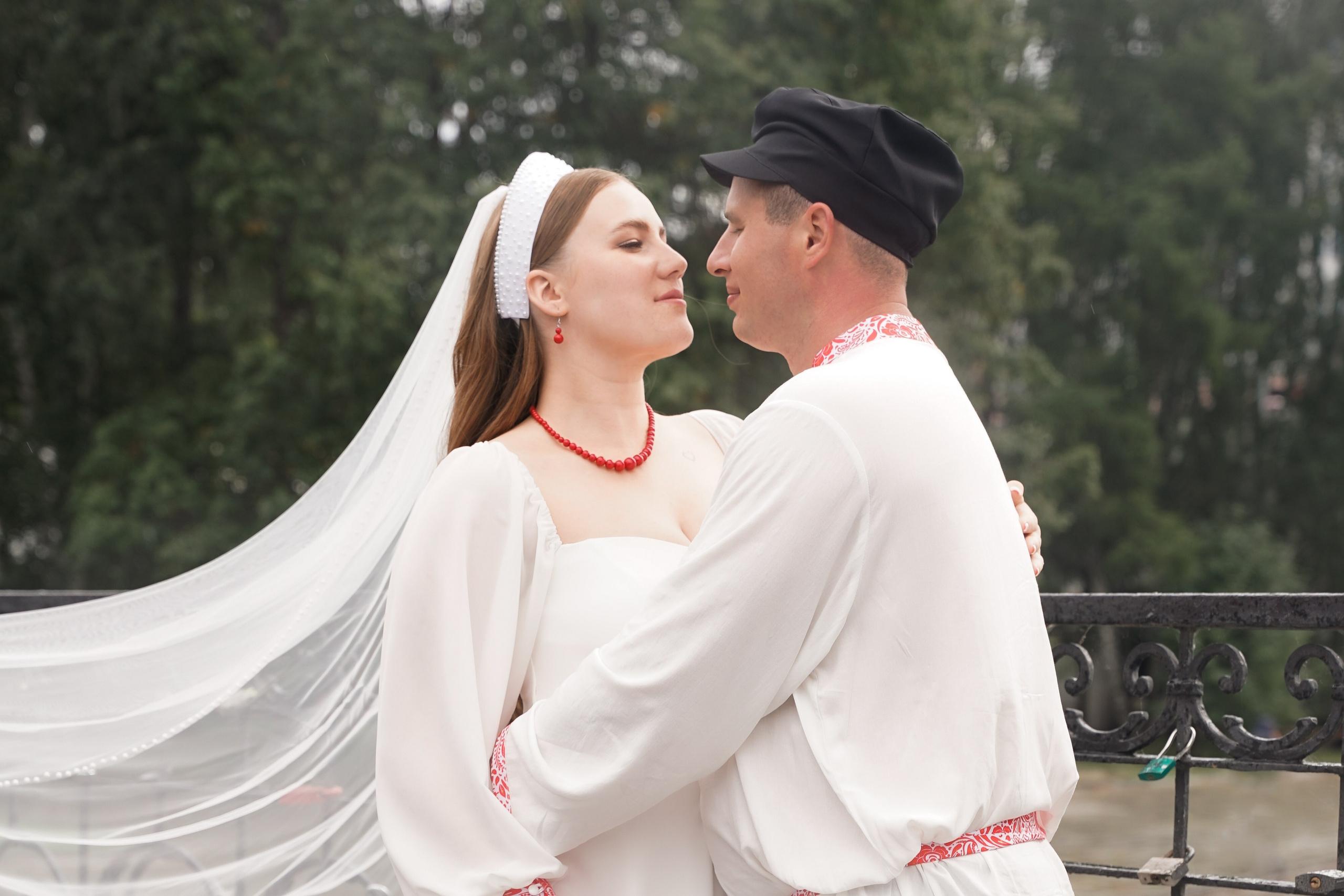 Свадебная фотосессия в русском стиле