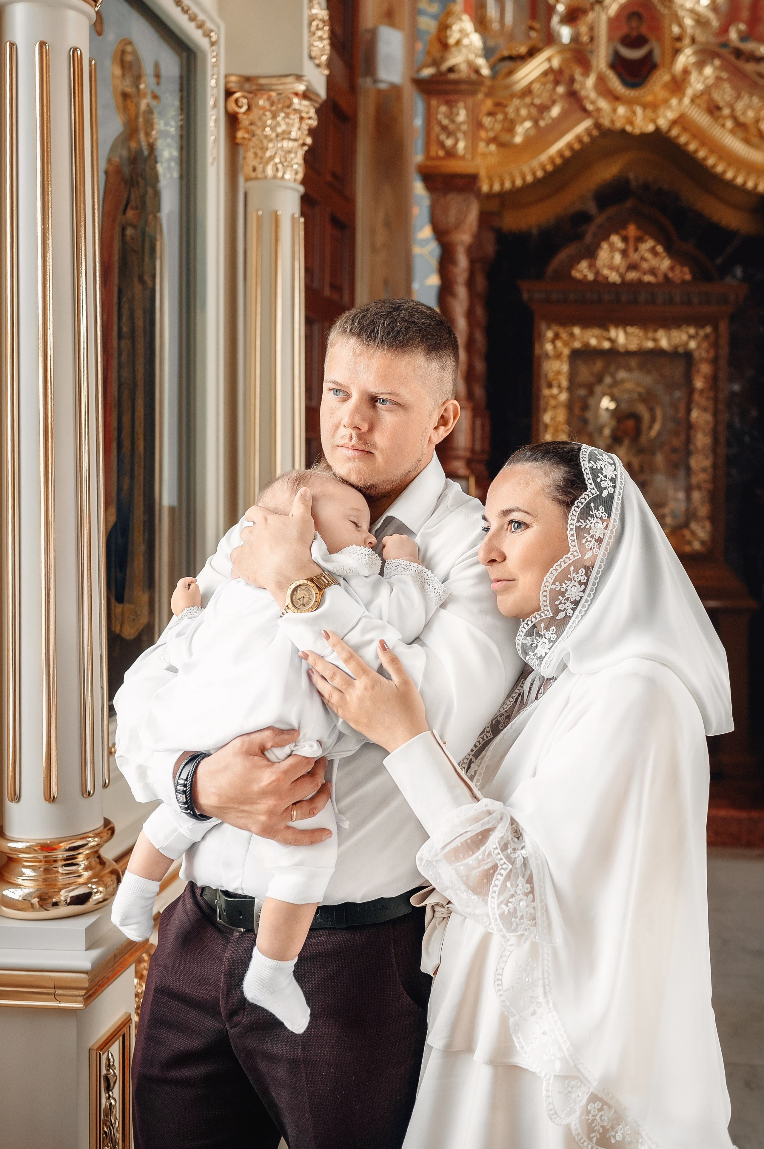 Храм Угрешского. Крещение на Вербное. Церковный фотограф на Таинство Крещения и Венчания в Оренбурге и Оренбургской области Екатерина Белкина