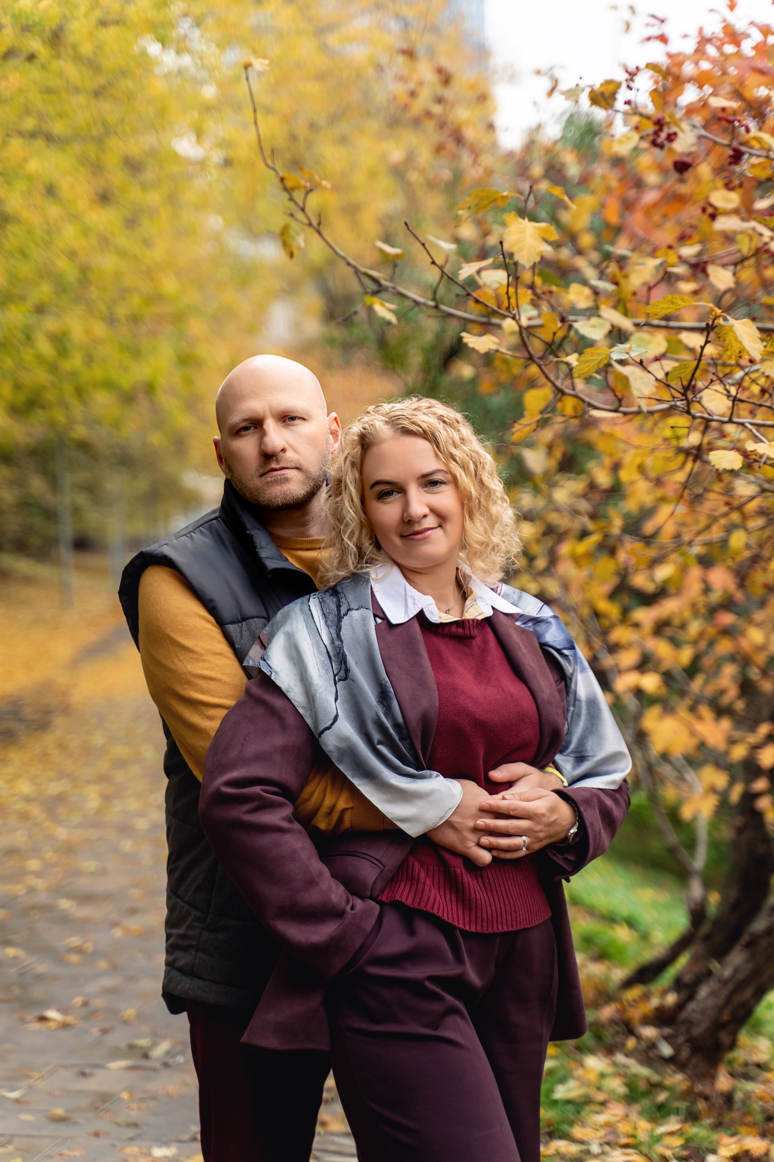Семейная осенняя фотосессия в парке Красногвардейские пруды. Фотограф \ Видеограф на Крещение, Венчание Москва| Семейные съемки