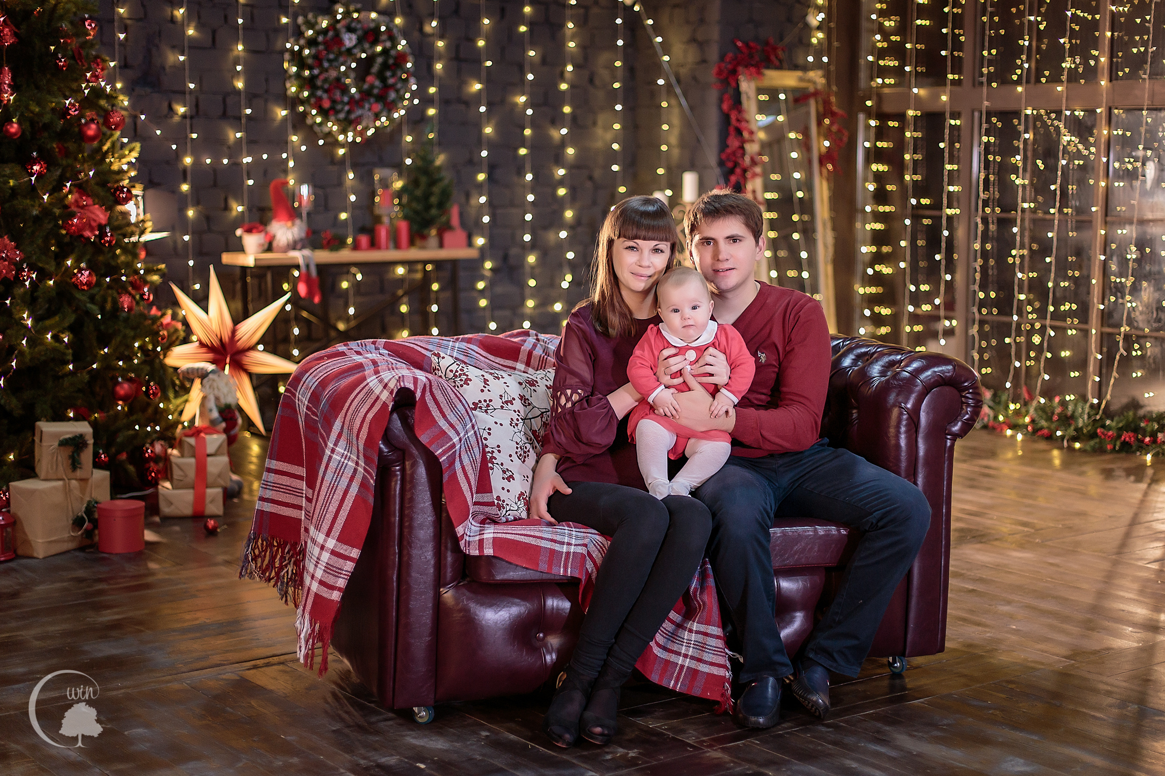 Новогодняя студийная съемка. Свадебный, семейный фотограф в Воронеже. Иван и Наталья Выборновы