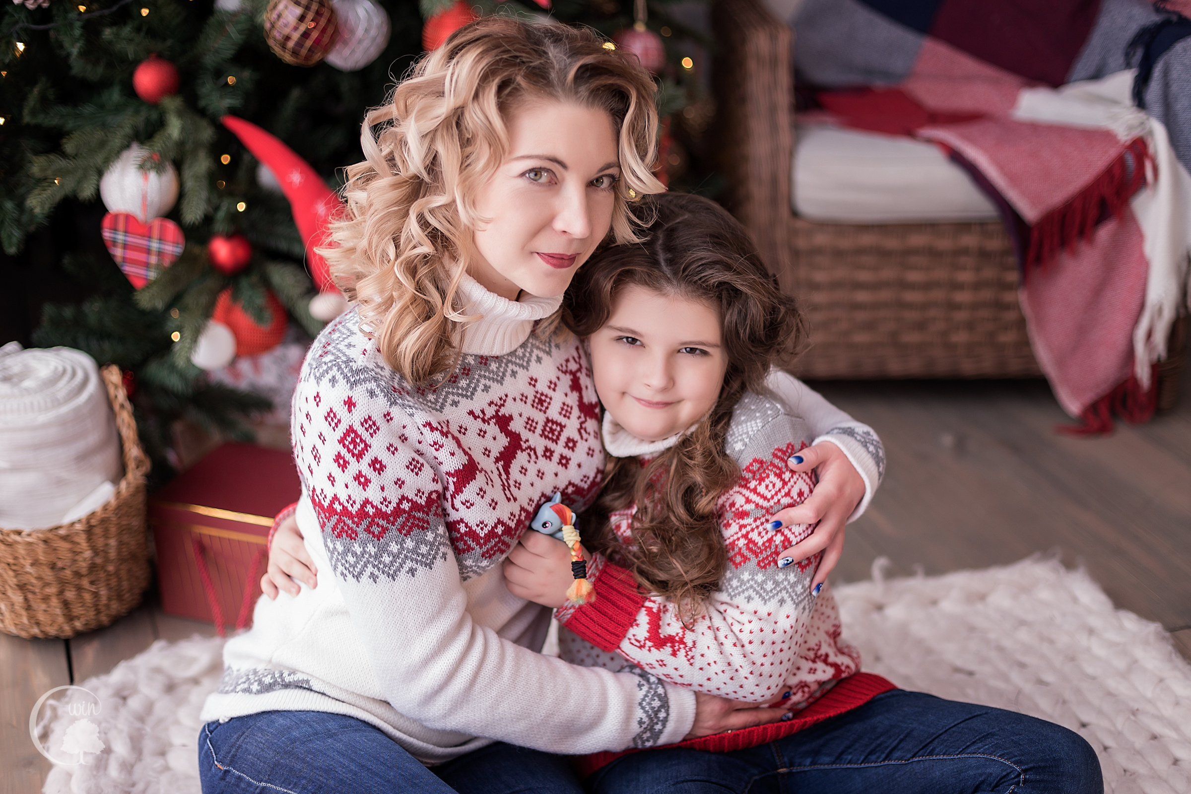 Новогодняя студийная съемка. Свадебный, семейный фотограф в Воронеже. Иван и Наталья Выборновы