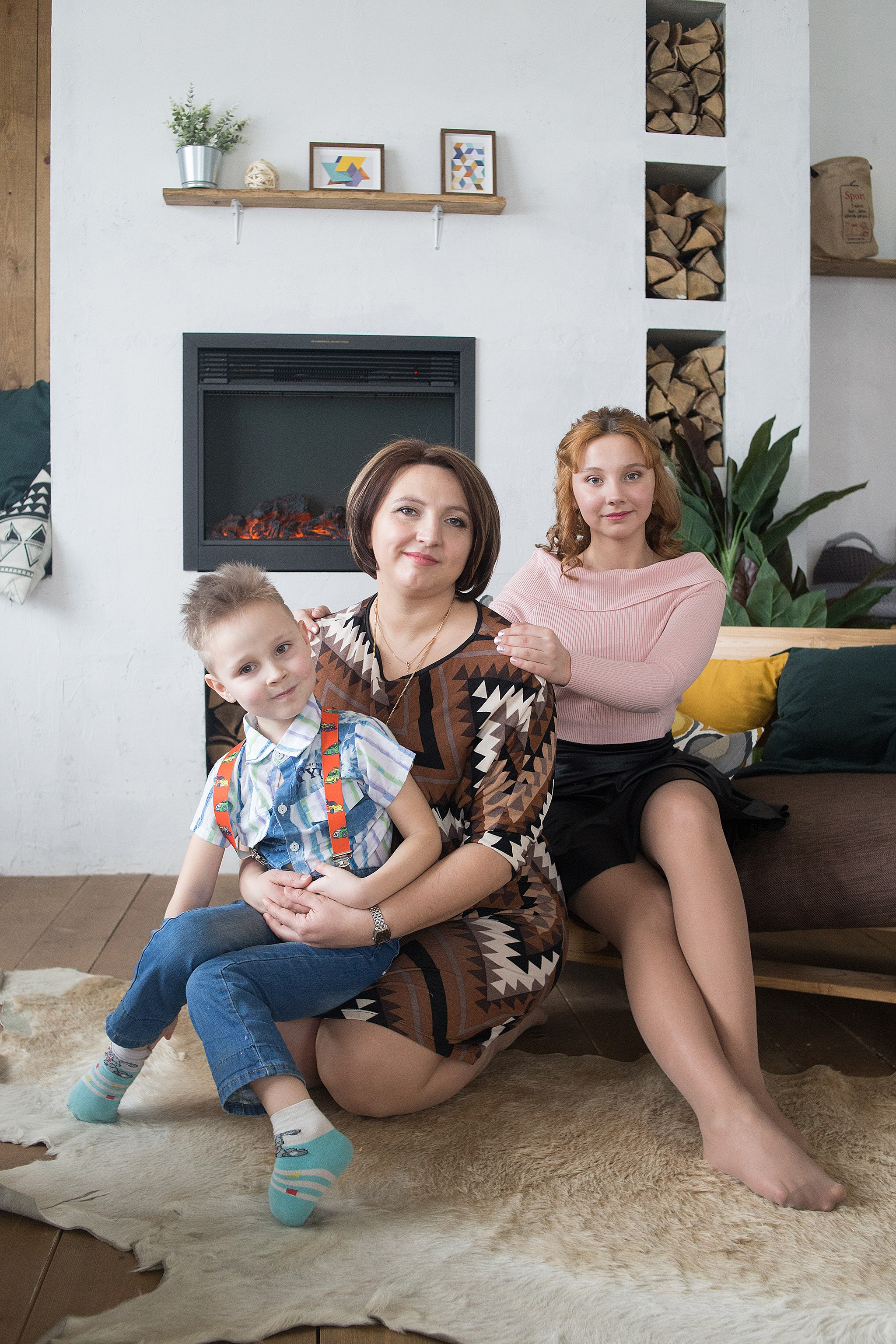 Студийная фотосессия семьи Александра и Марии. Детский и семейный фотограф, фотограф мероприятий Нижний Новгород