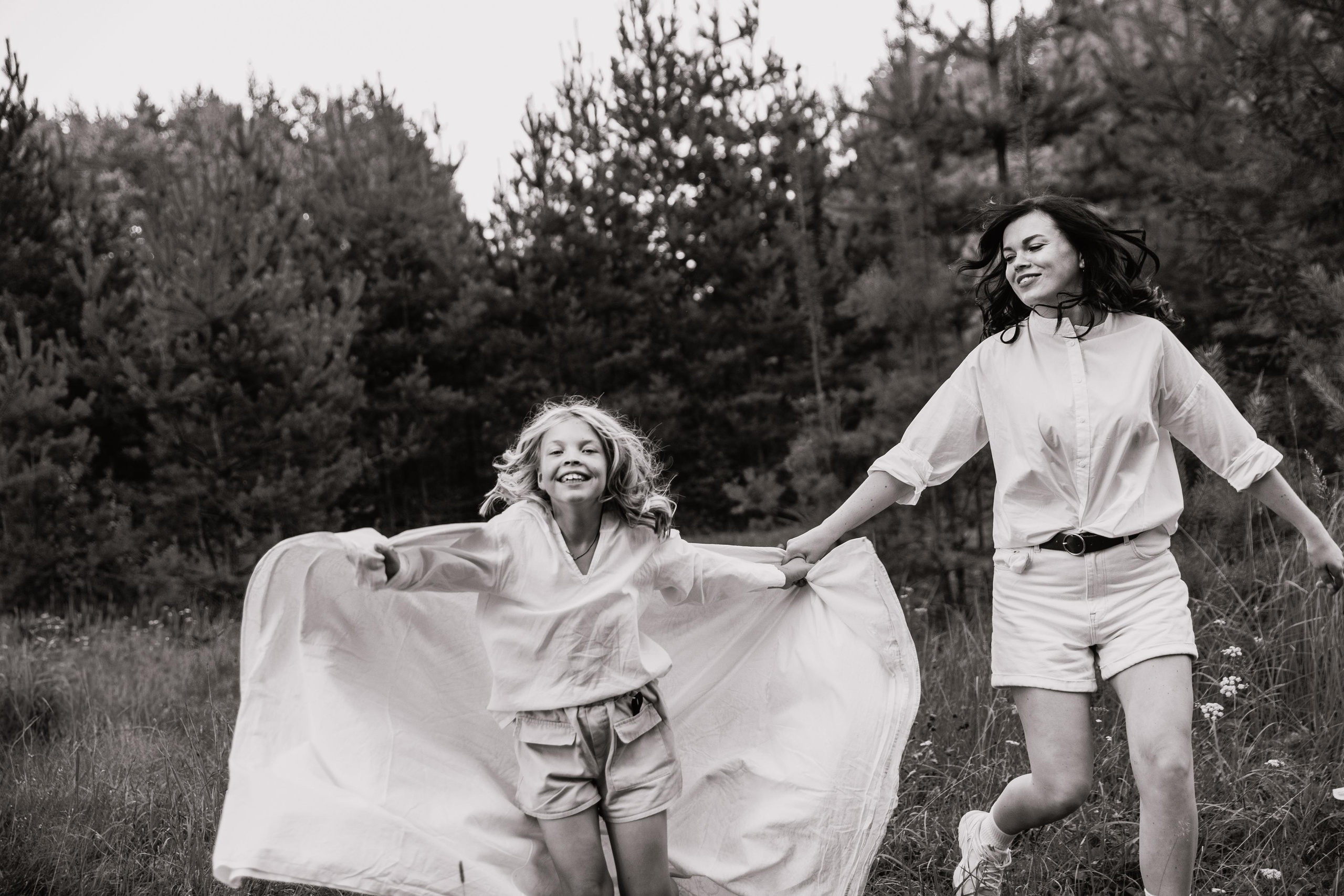 как фотографироваться маме с дочкой