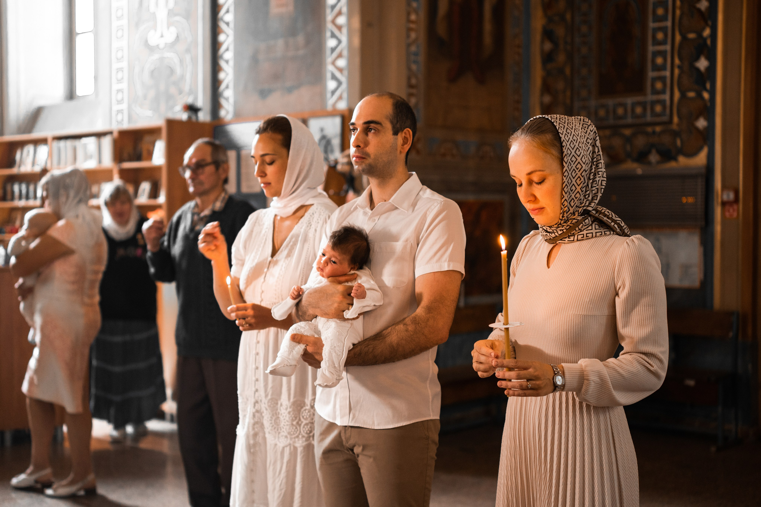 Крещение в Храме Сергия Радонежского Нижний Новгород. Фотограф на крещение и венчание в Нижнем Новгороде.Свадебный Фотограф