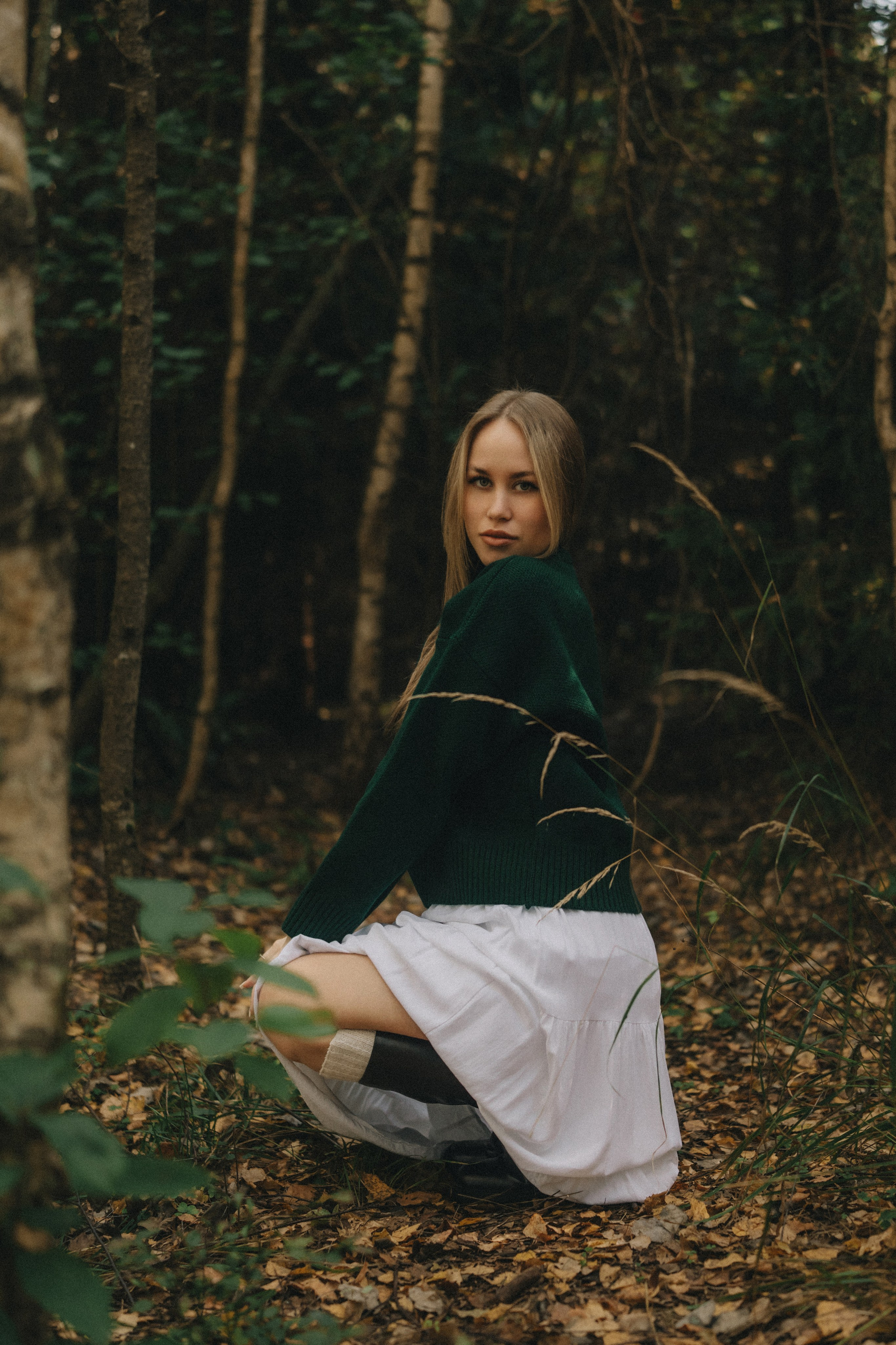 Алена | фотосессия в бору у Волги. Портретный фотограф Москва