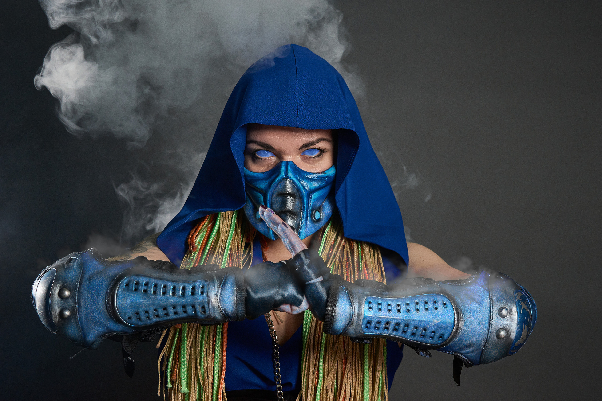 Cosplay Sub-Zero. Female version. Косплей Саб-Зиро. Женская версия. Фотограф Татаринов Павел