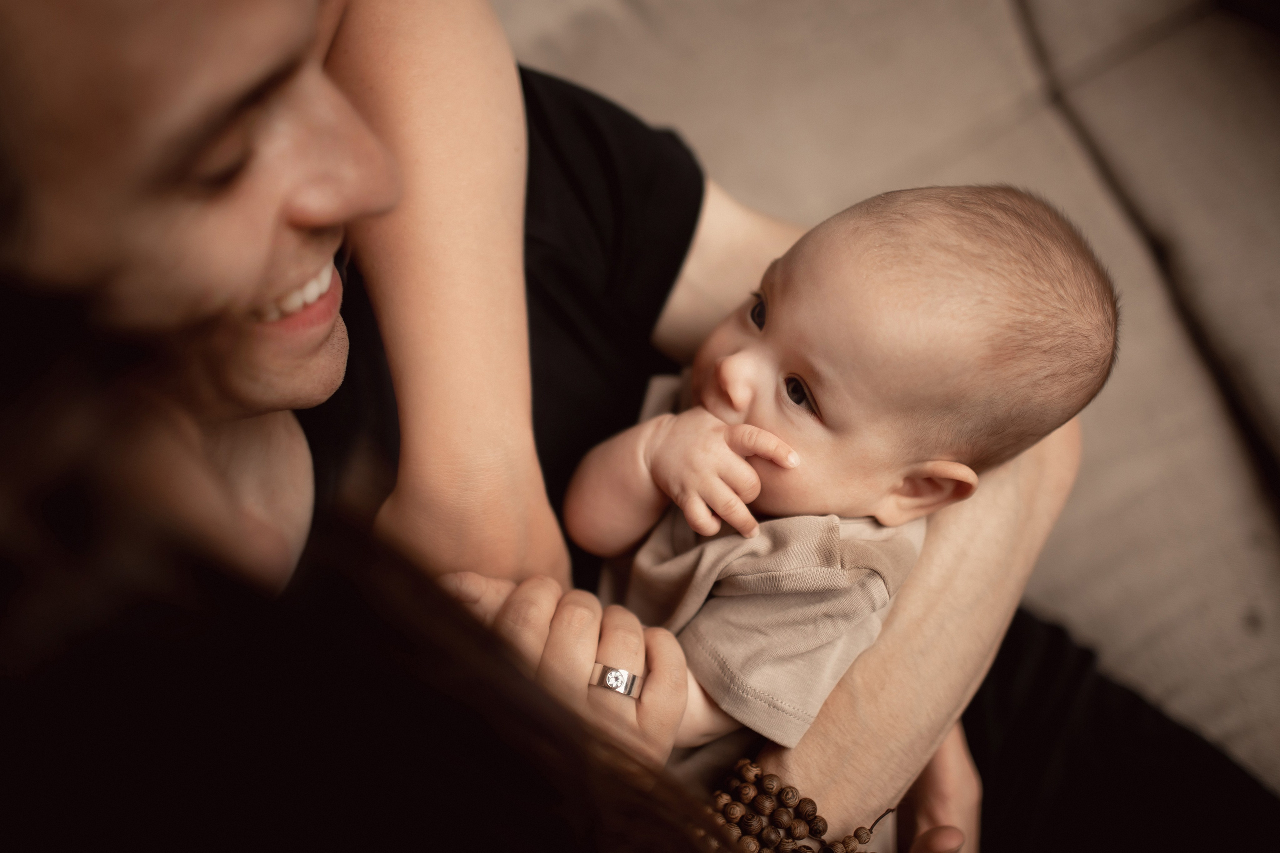 Валерия и Геннадий с крошкой. Семейный фотограф в Москве