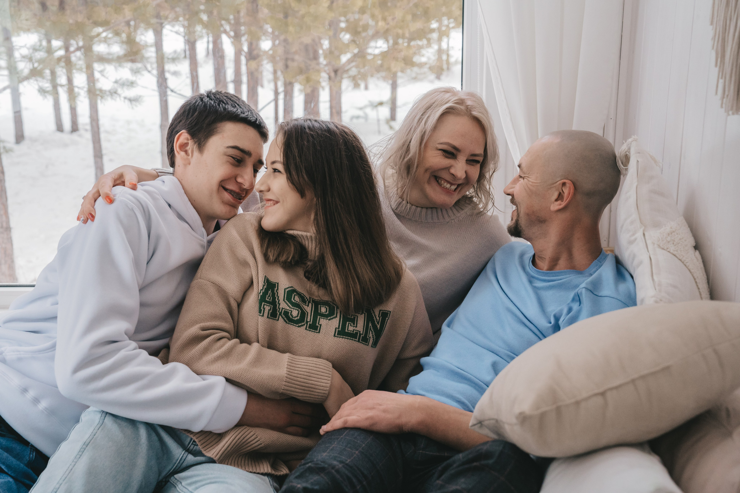 Фотосессия большой компании в домике. Семейный фотограф Екатеринбург Татьяна Девятых