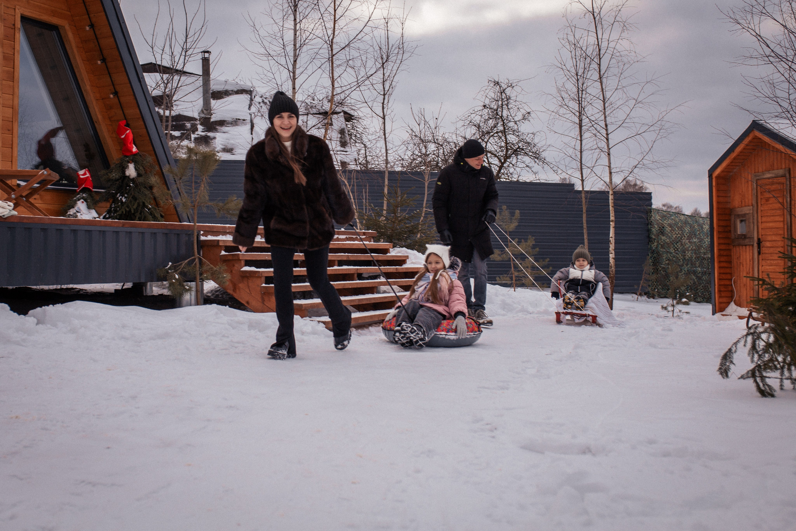 Мария с семьёй