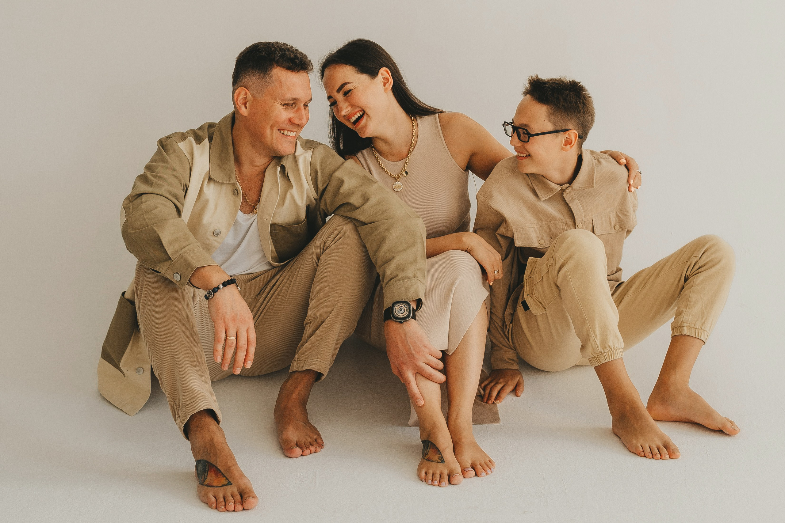 Семейная фотосессия в студии. Семейный и детский фотограф и видеограф в Москве, Дрокина Наталья