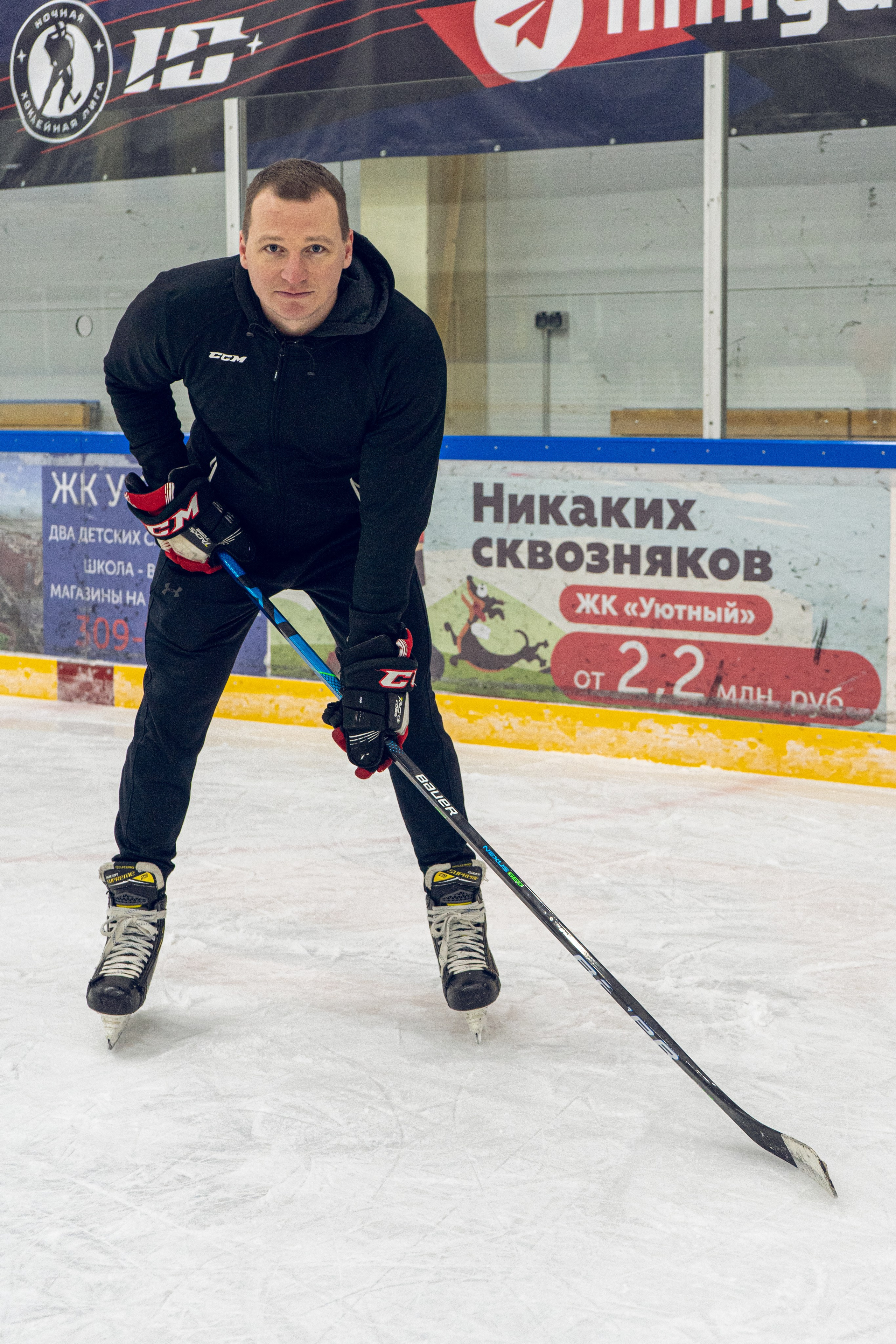 Тренировка по хоккею «ЦМКБ «Алмаз»