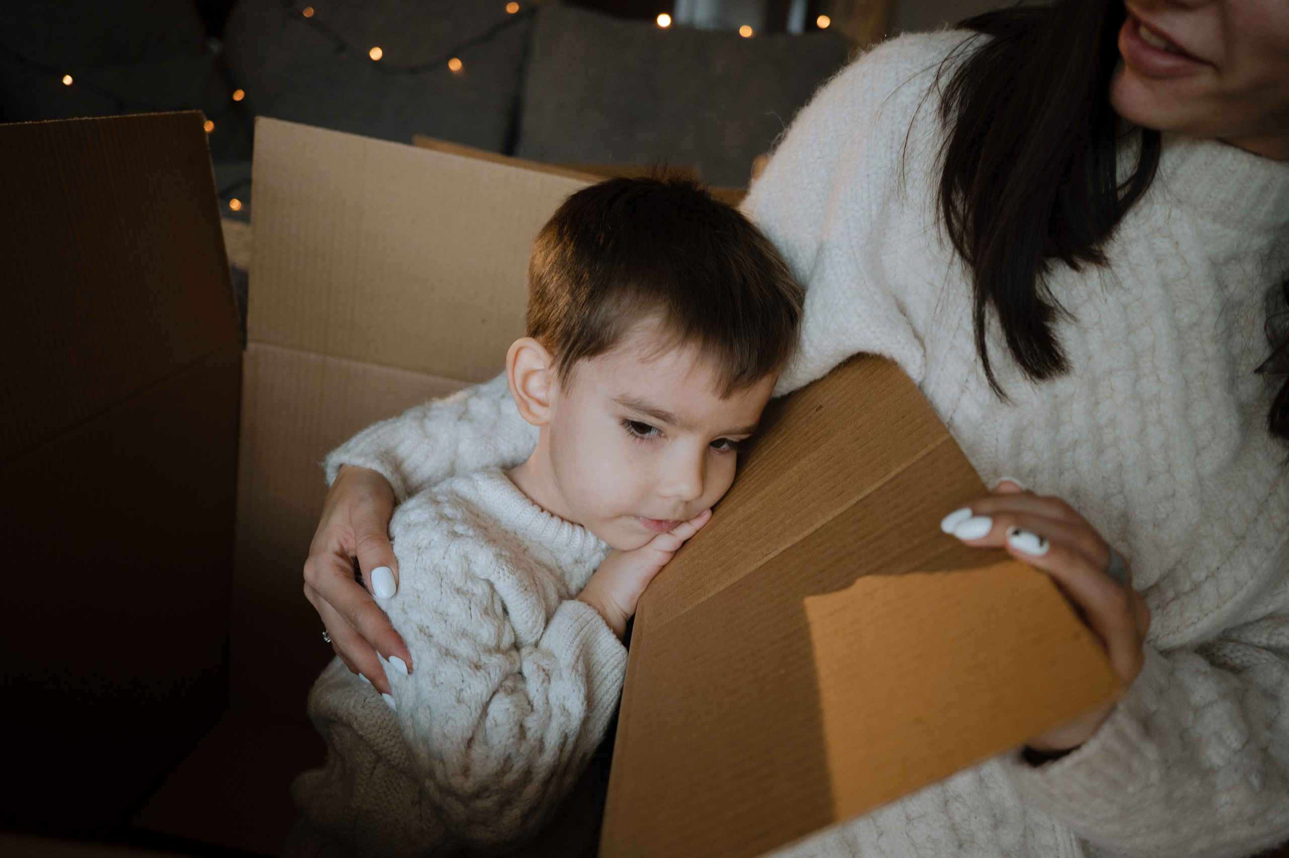 Илай и Яна, домашняя новогодняя. Фотограф Красноярск Екатерина Карпеза