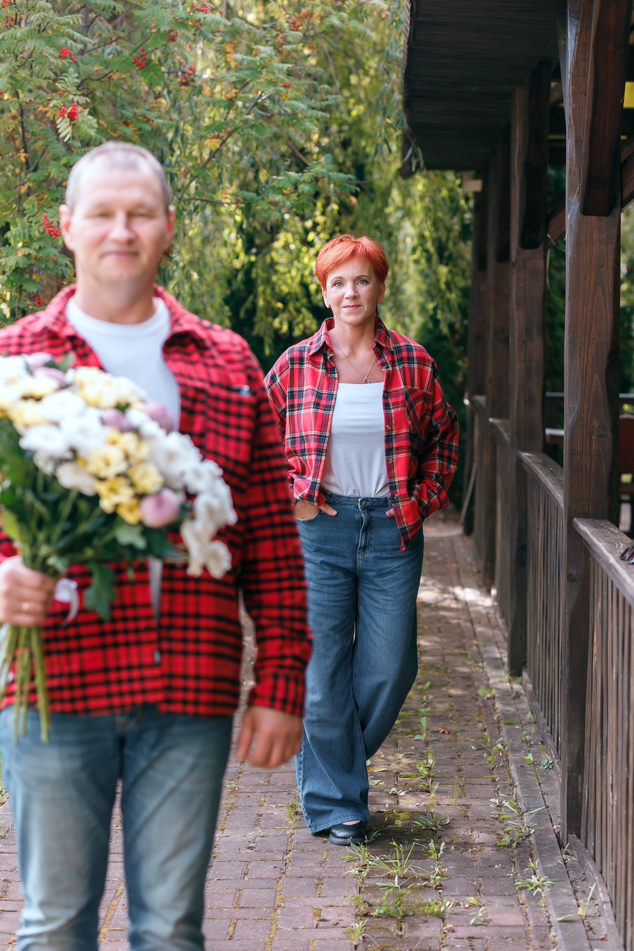 фотосессия пара 50 лет прогулка