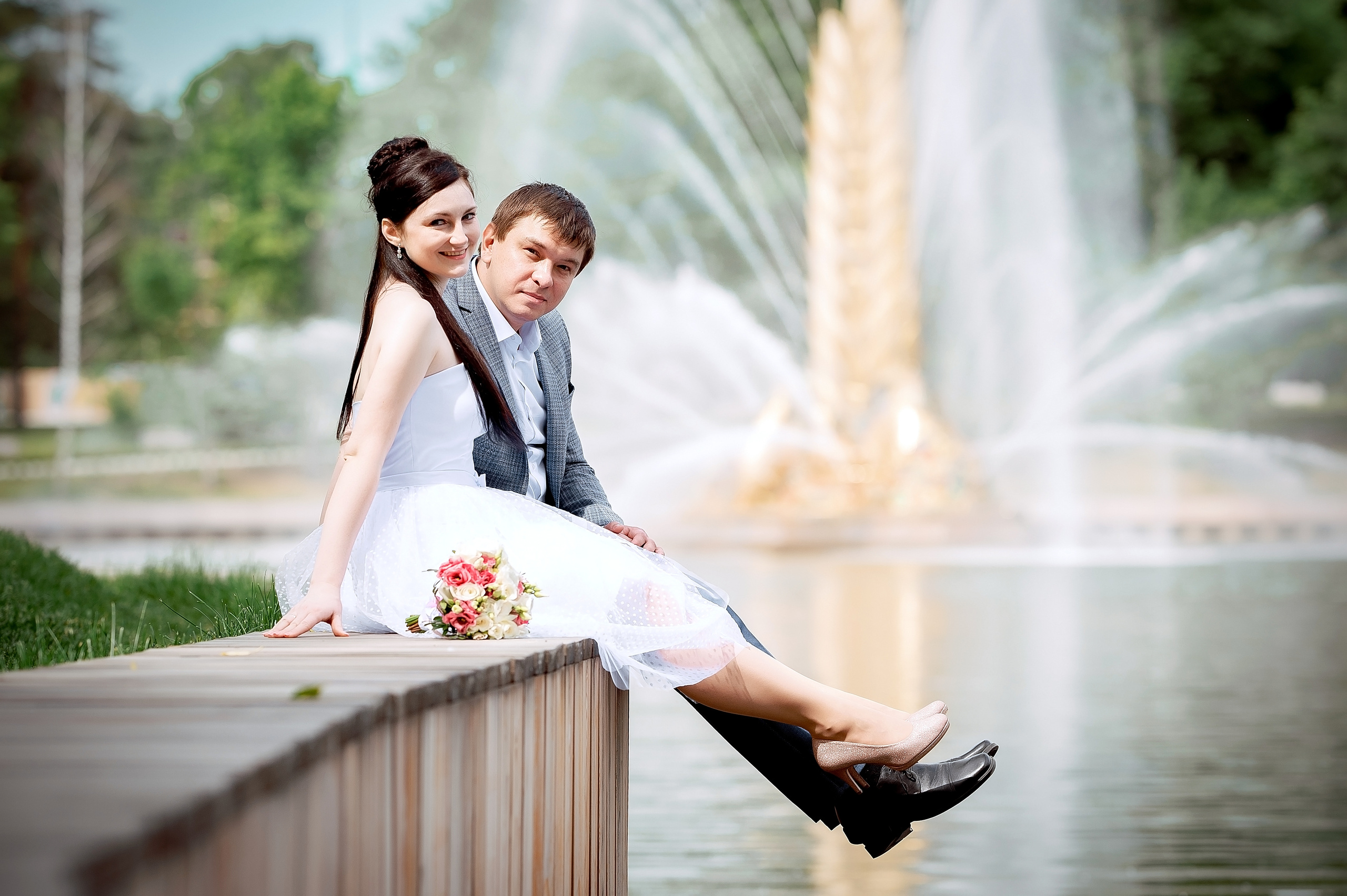 Летняя свадьба на ВДНХ. Свадебный и семейный фотограф Виктория Носачёва. Щелково, Москва и МО