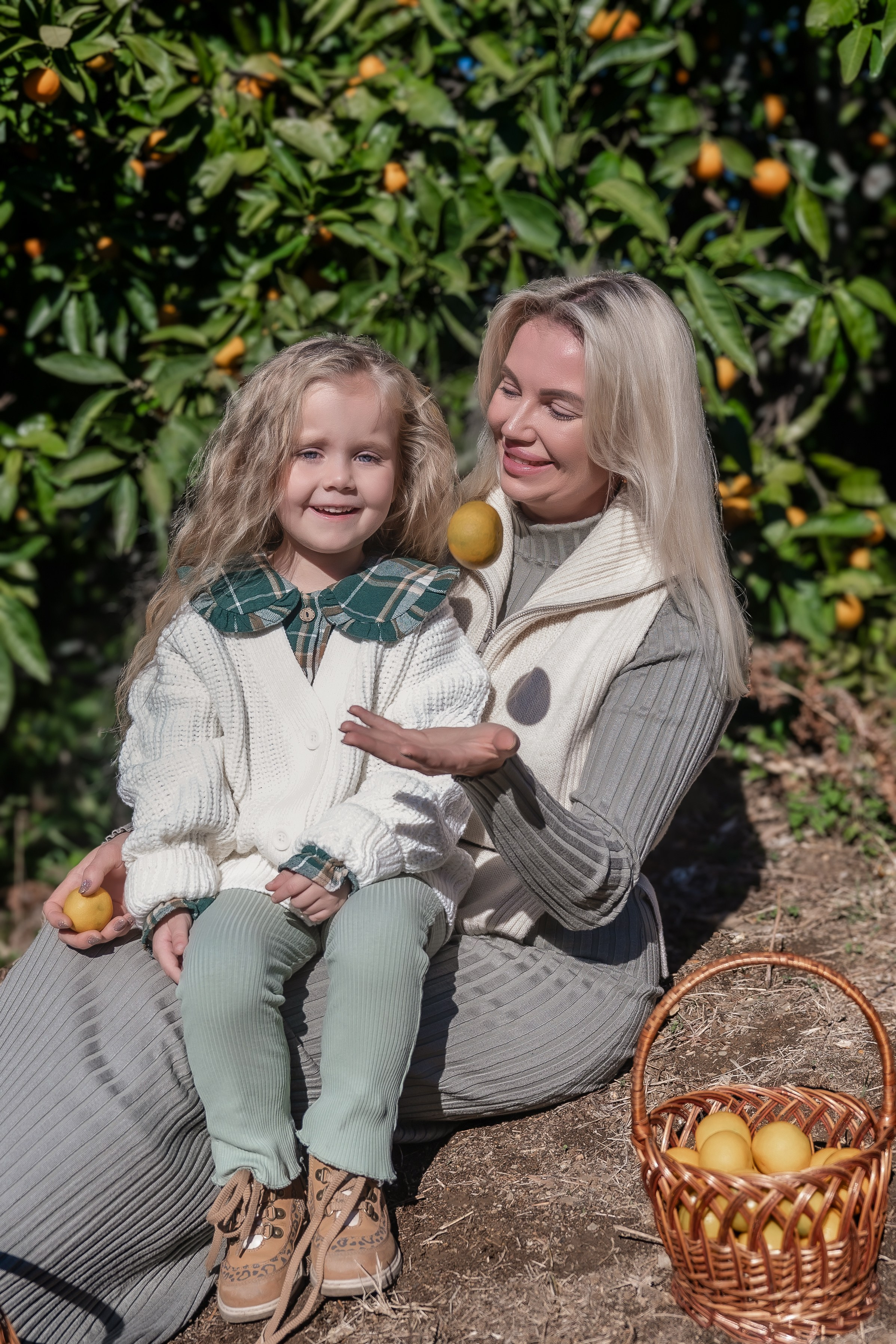 Мандариновый рай для Каролины и ее доченьки. Наталья Слесаренко фотограф в Сочи