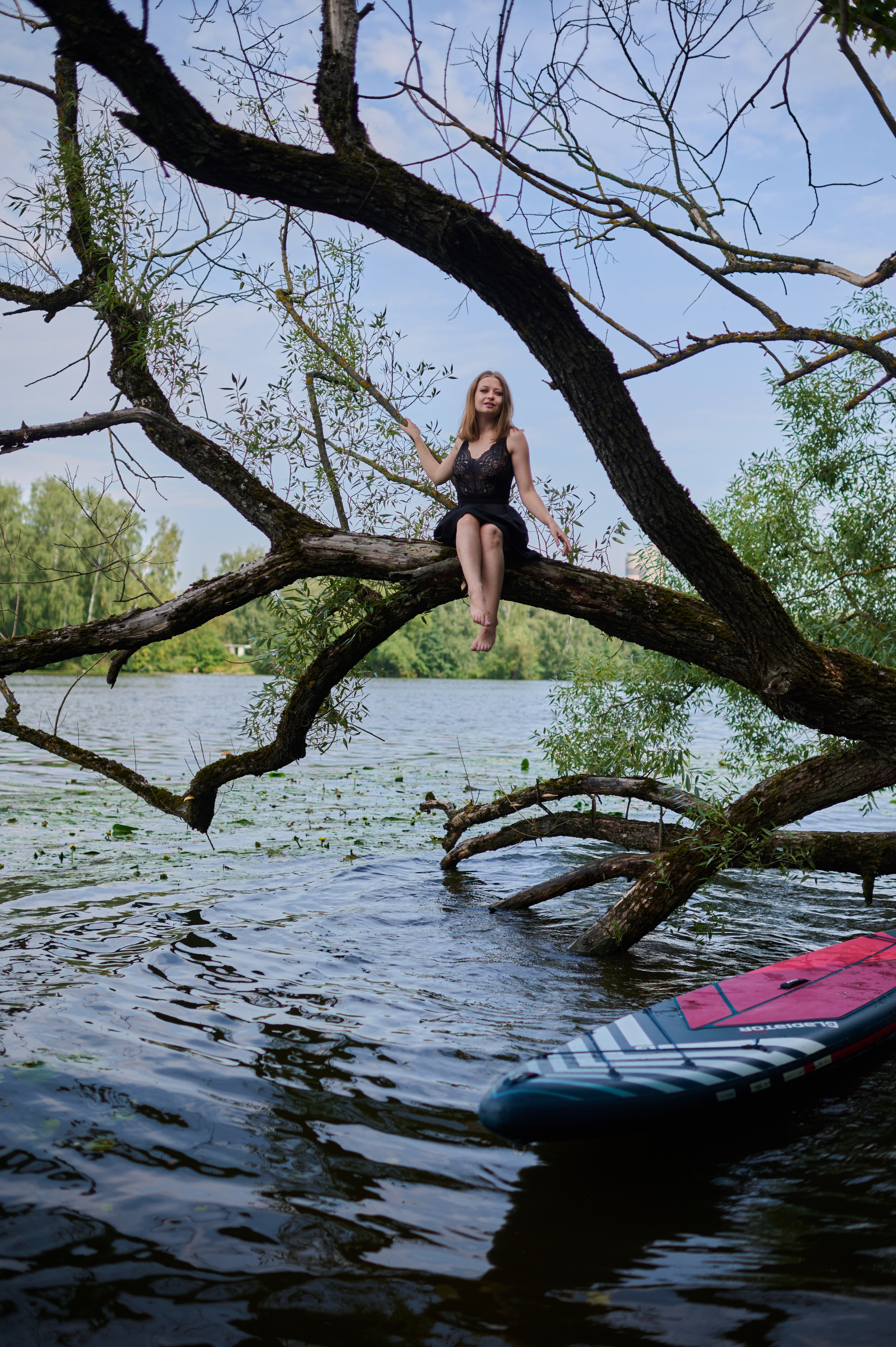 Маша. Фотосъемки на сапах, Москва. Сплавы на сапах