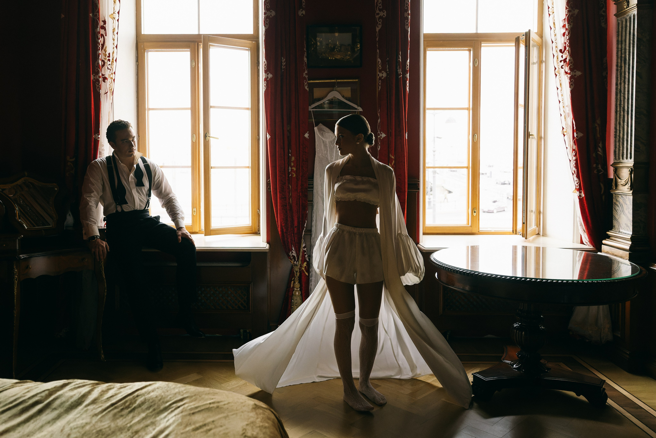 Свадебная фотосессия в отеле. Свадебный и портретный фотограф в Санкт-Петербурге Анна Демьянова