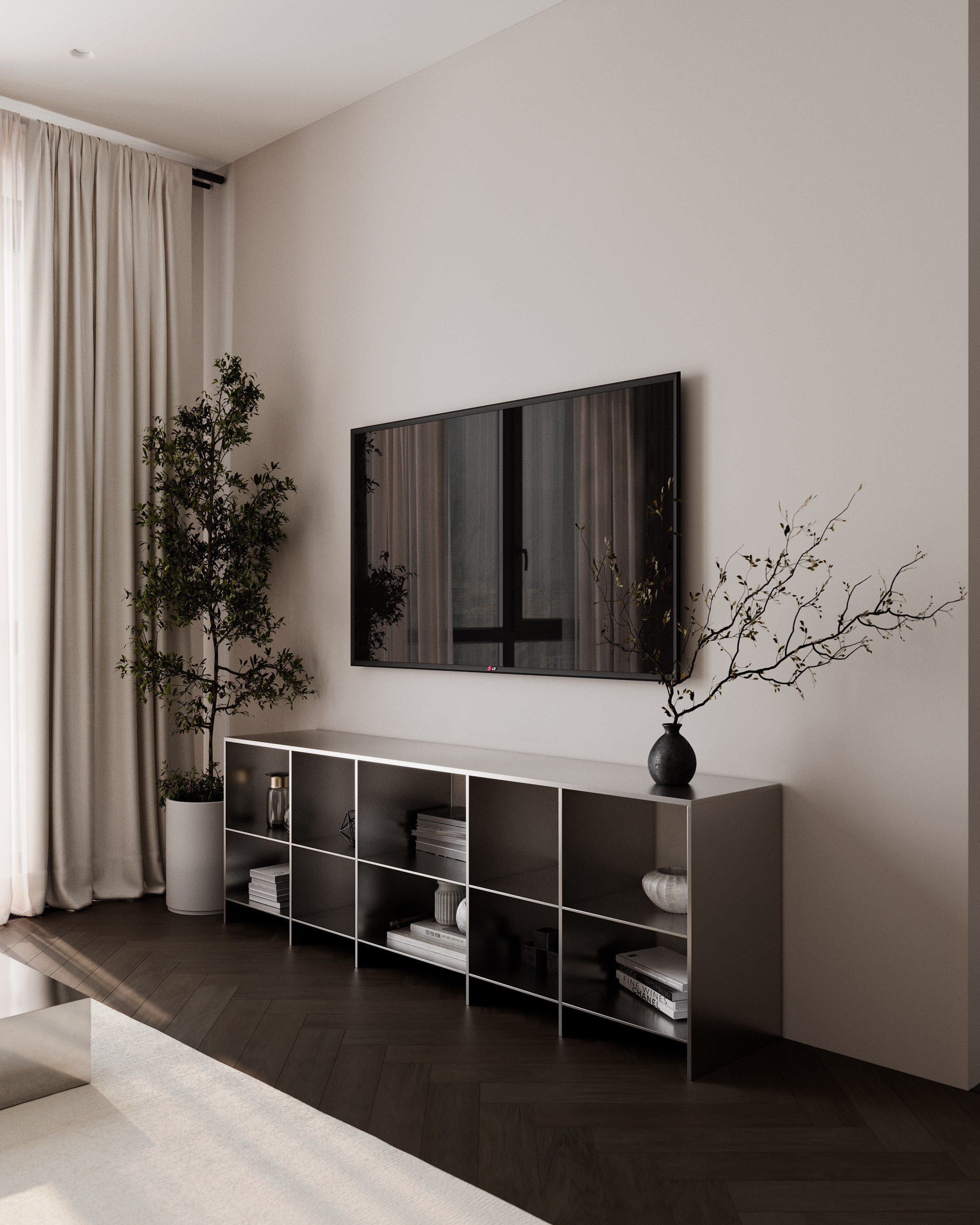 Metal & Leather. 3D визуализация интерьеров — Ирина