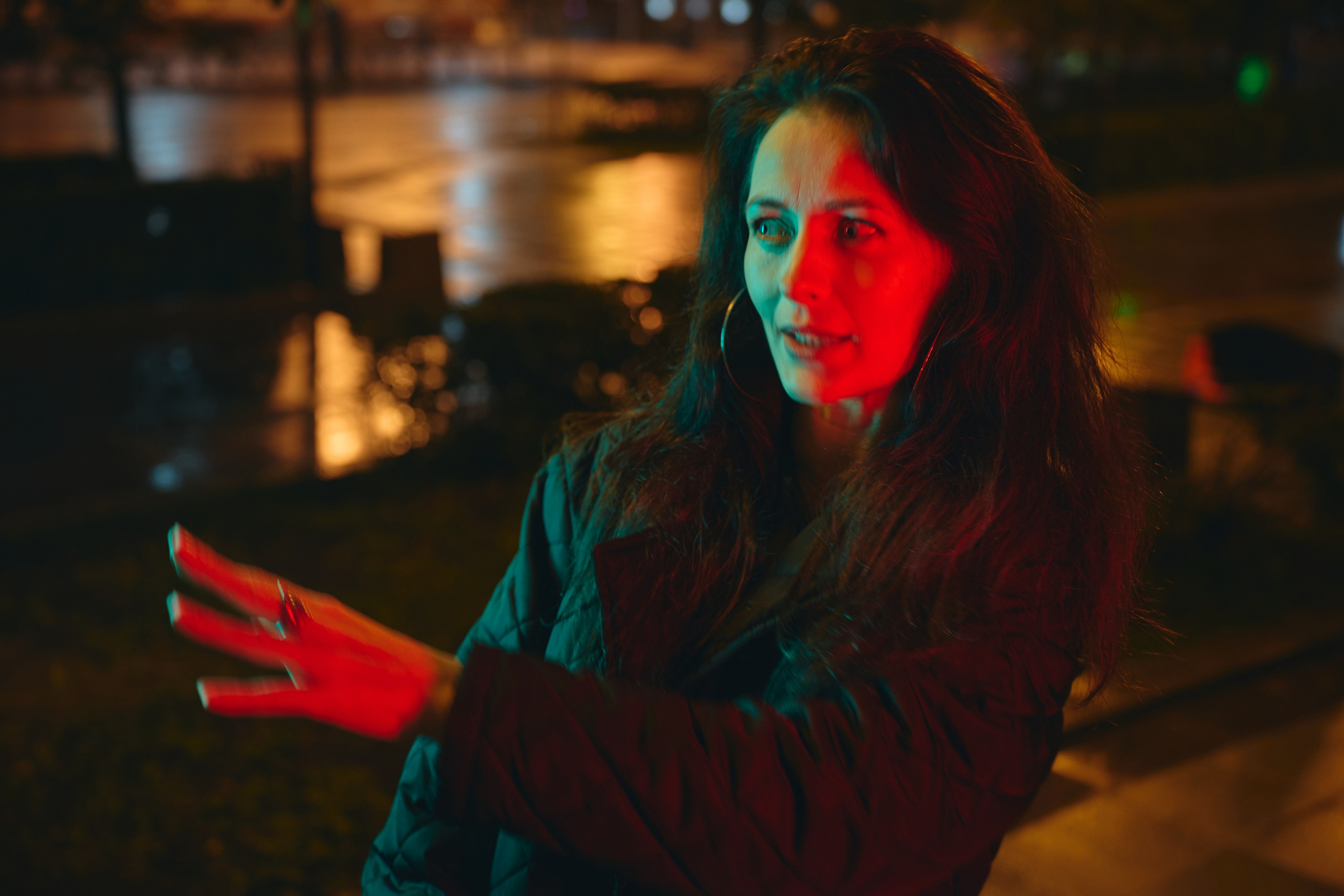 портретные фотографии ночью