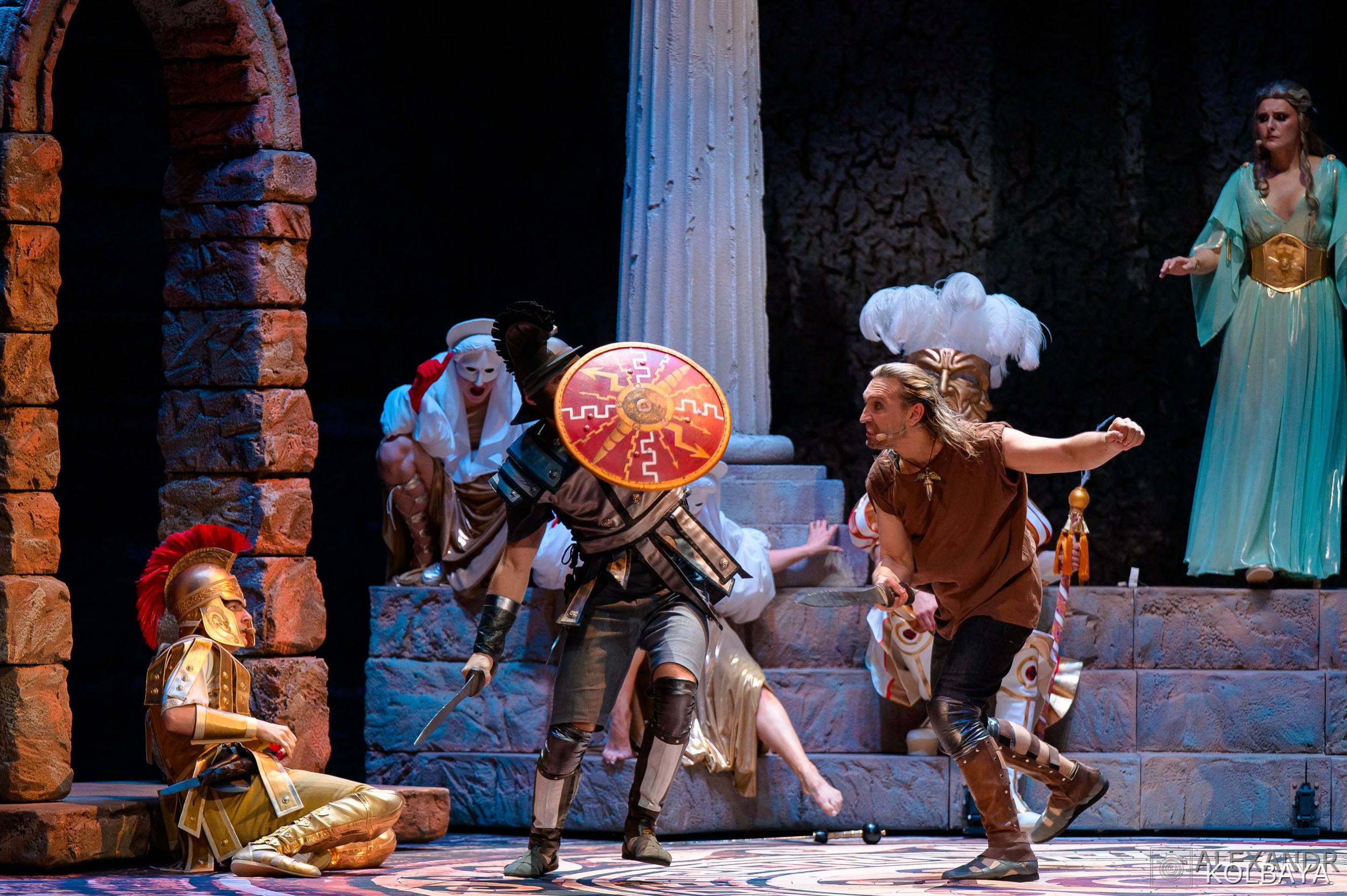 Фоторепортаж со спектакля Гладиатор в Театре Терезы Дуровой. Концертный и театральный репортажный фотограф в Москве Александр Колбая