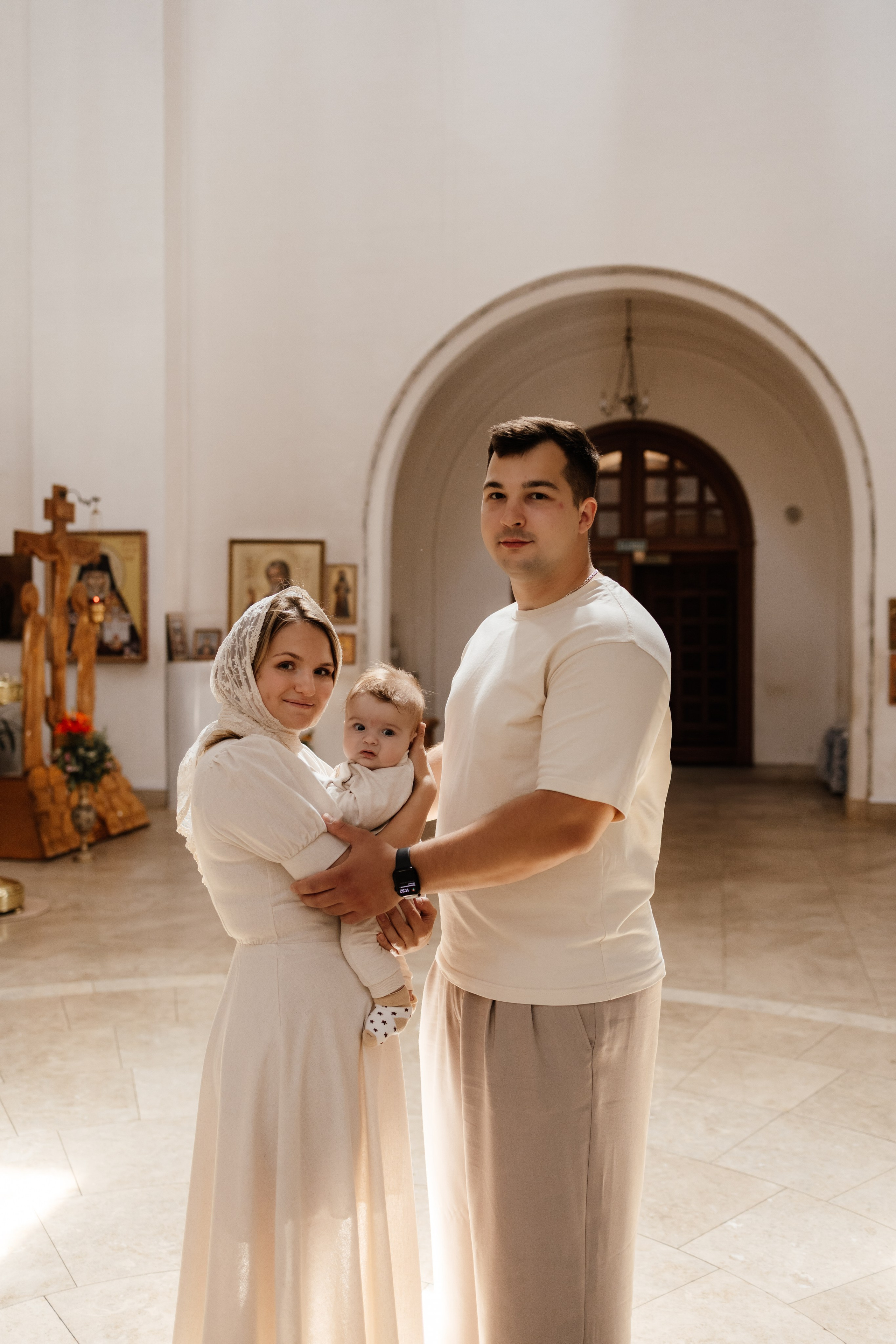 Таинство Крещения Саши. Фотограф новорождённых Newborn Москва