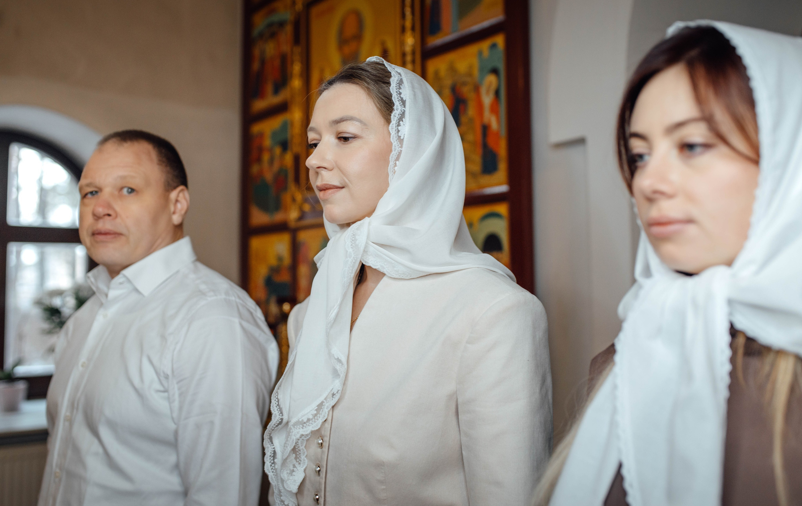 Таинство крещения Льва, храм Вознесения Господня, Ждановичи, февраль 2025