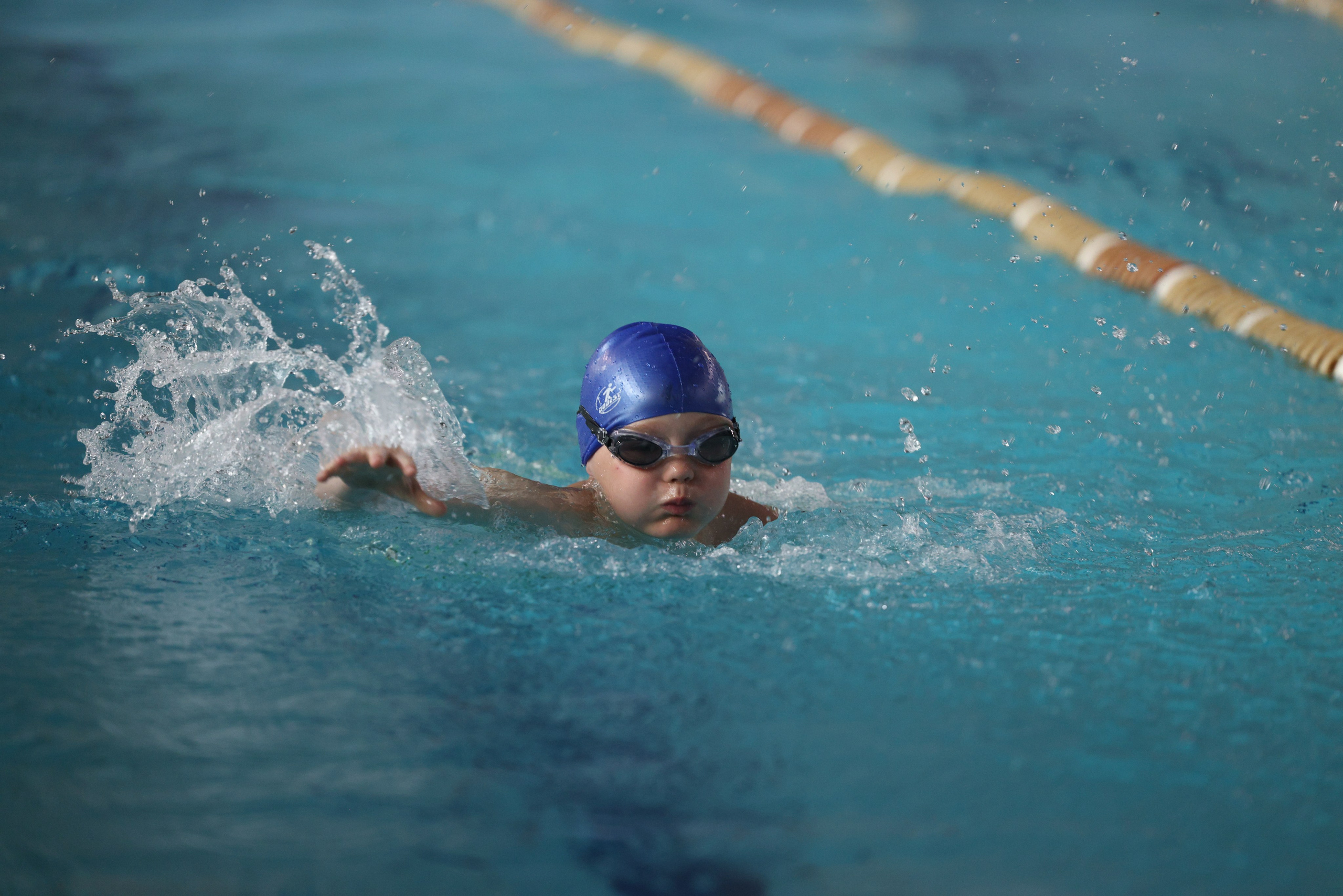 Веселый дельфин. Плавание. Дети 8-9 лет. Фотограф Александр Заломаев