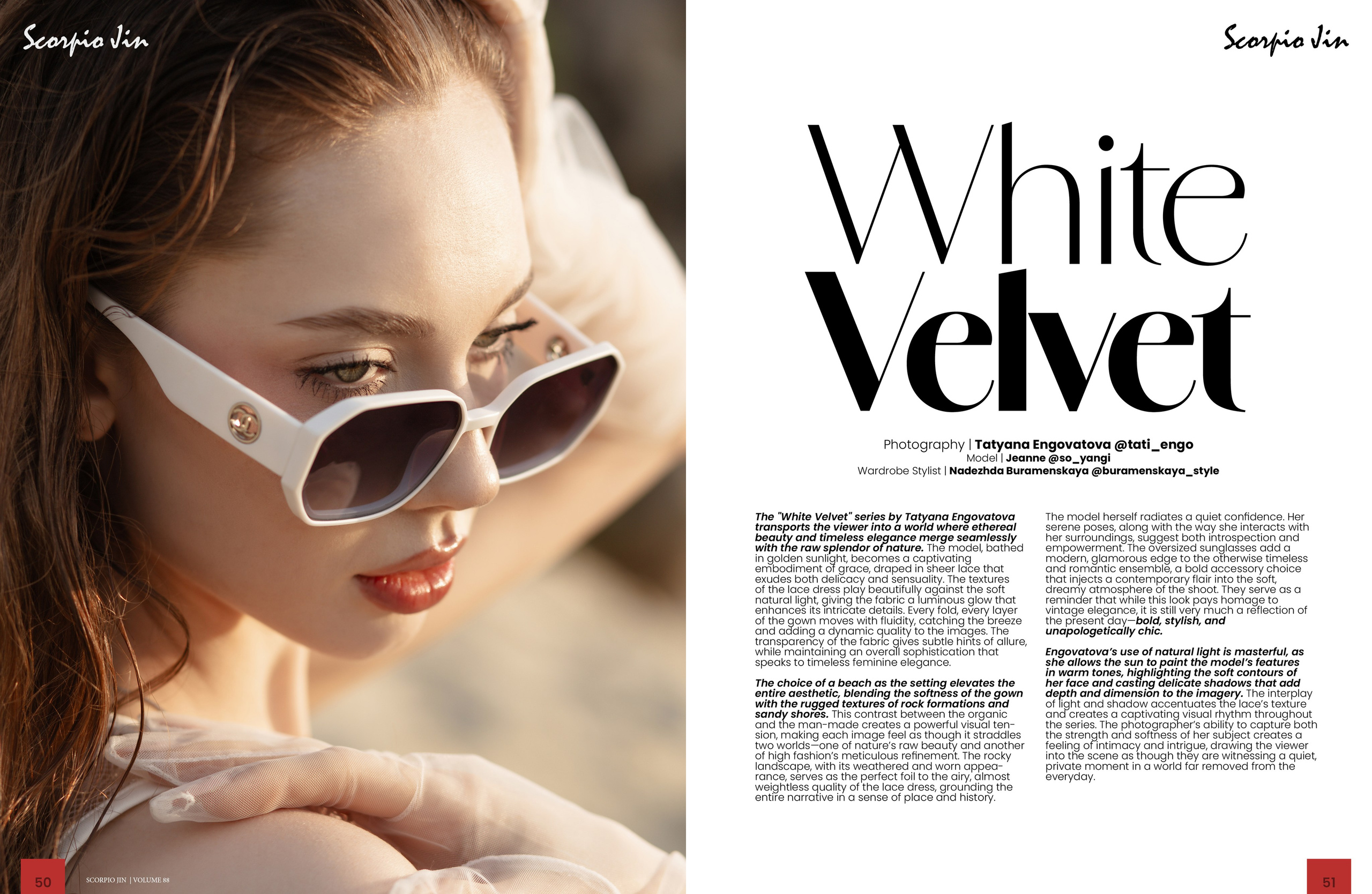 Scorpio Jin Magazin Oct 2024 Жанна. Фотограф для Людей и для Брендов в Тамбове. Татьяна Энговатова