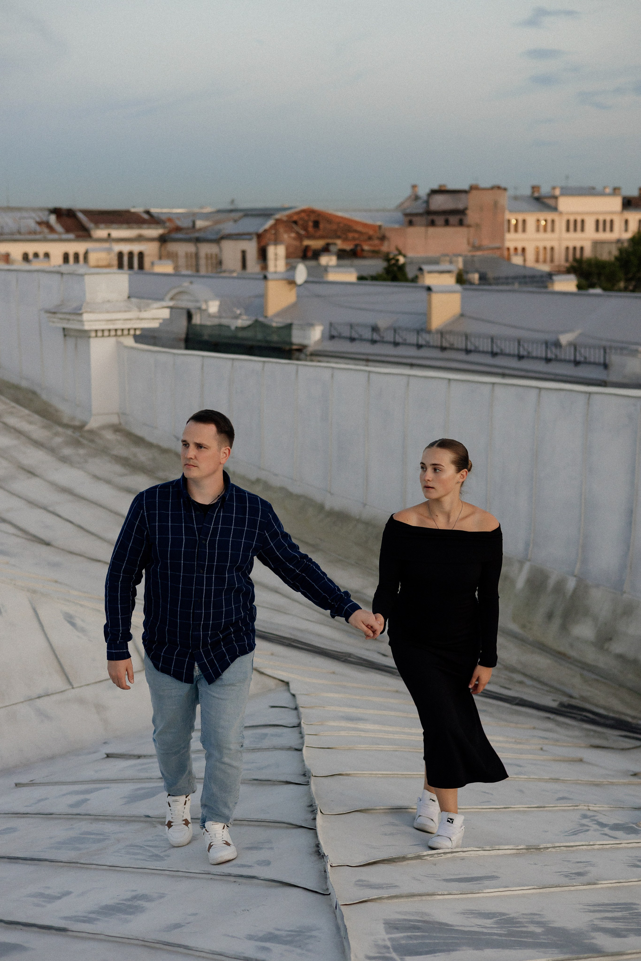 Романтика питерских крыш. Свадебный фотограф в Санкт-Петербурге Ксения Кобышева