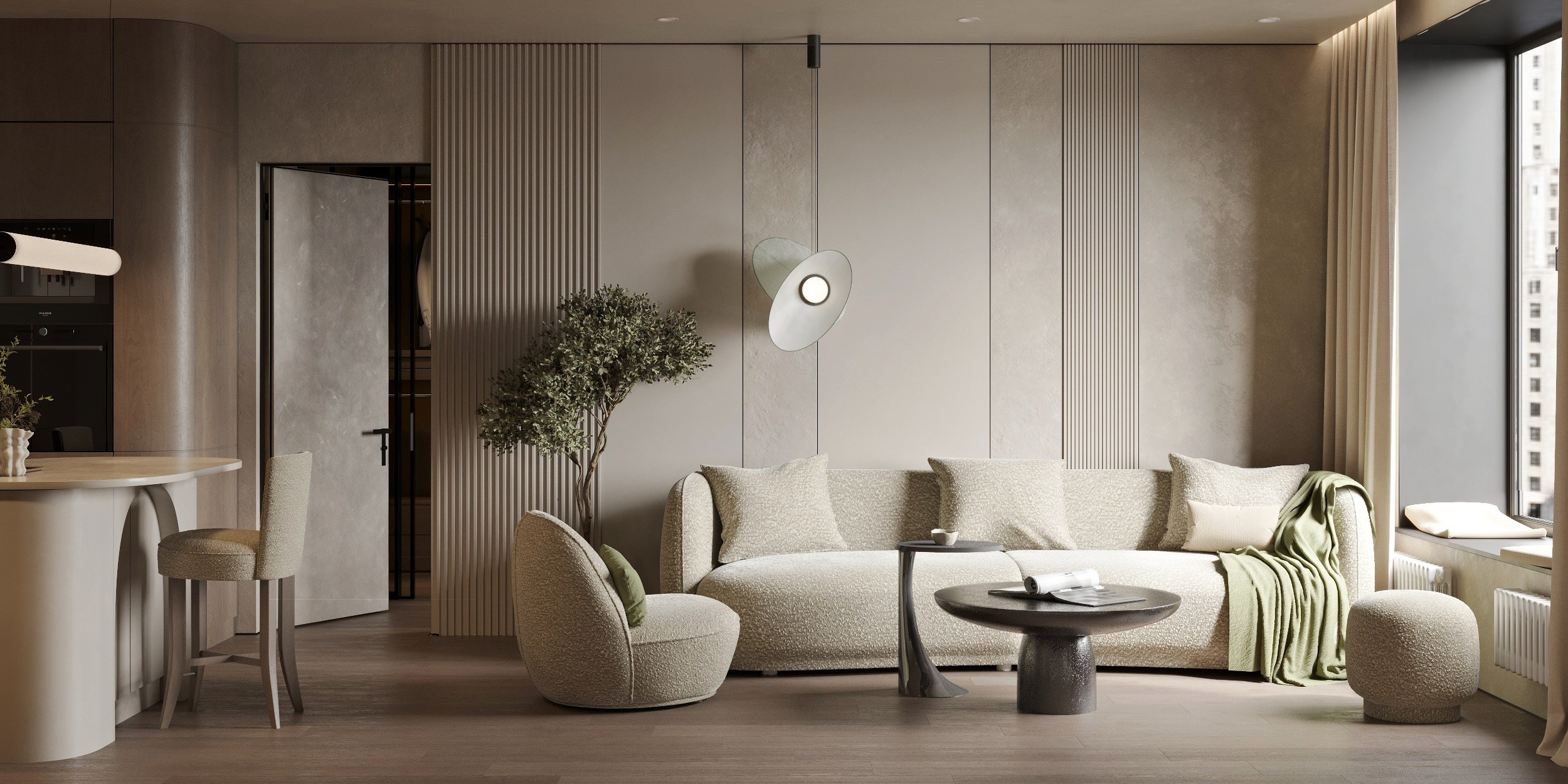 3д визуализация кв 67 м² ЖК Событие. Ксения. 3D‑визуализатор