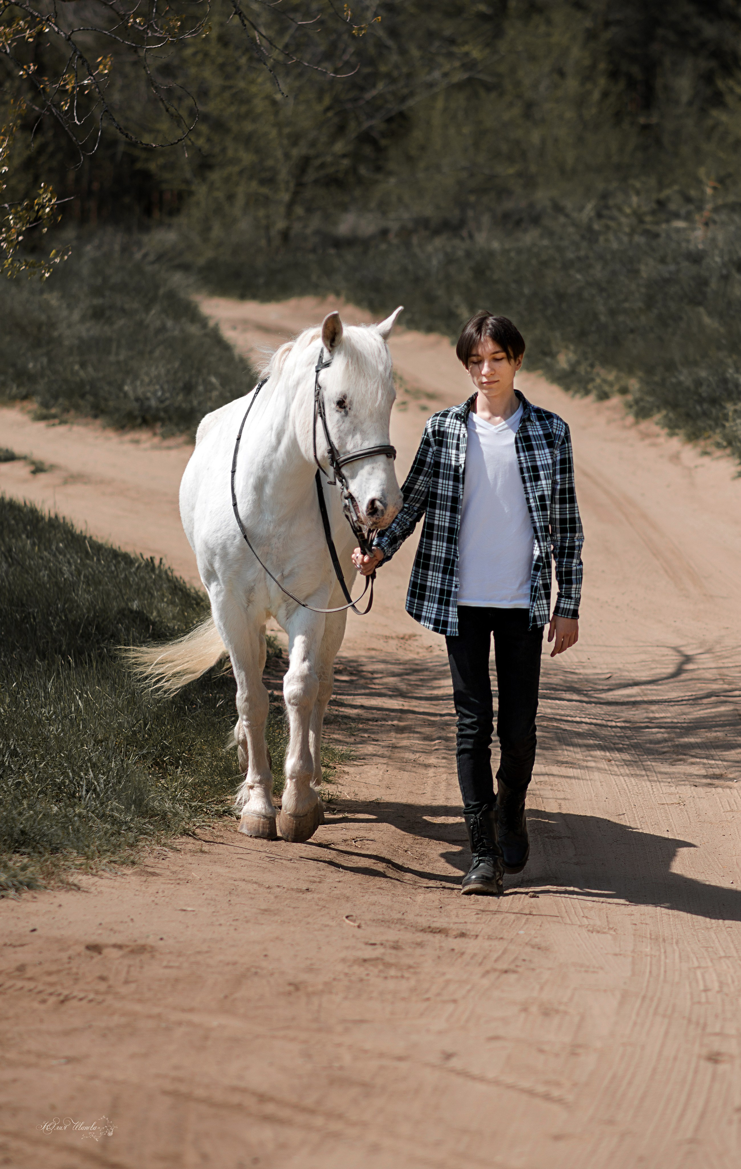 Семейная съемочка с Чингизом. Конный фотограф в Саратове Юлия Иванова