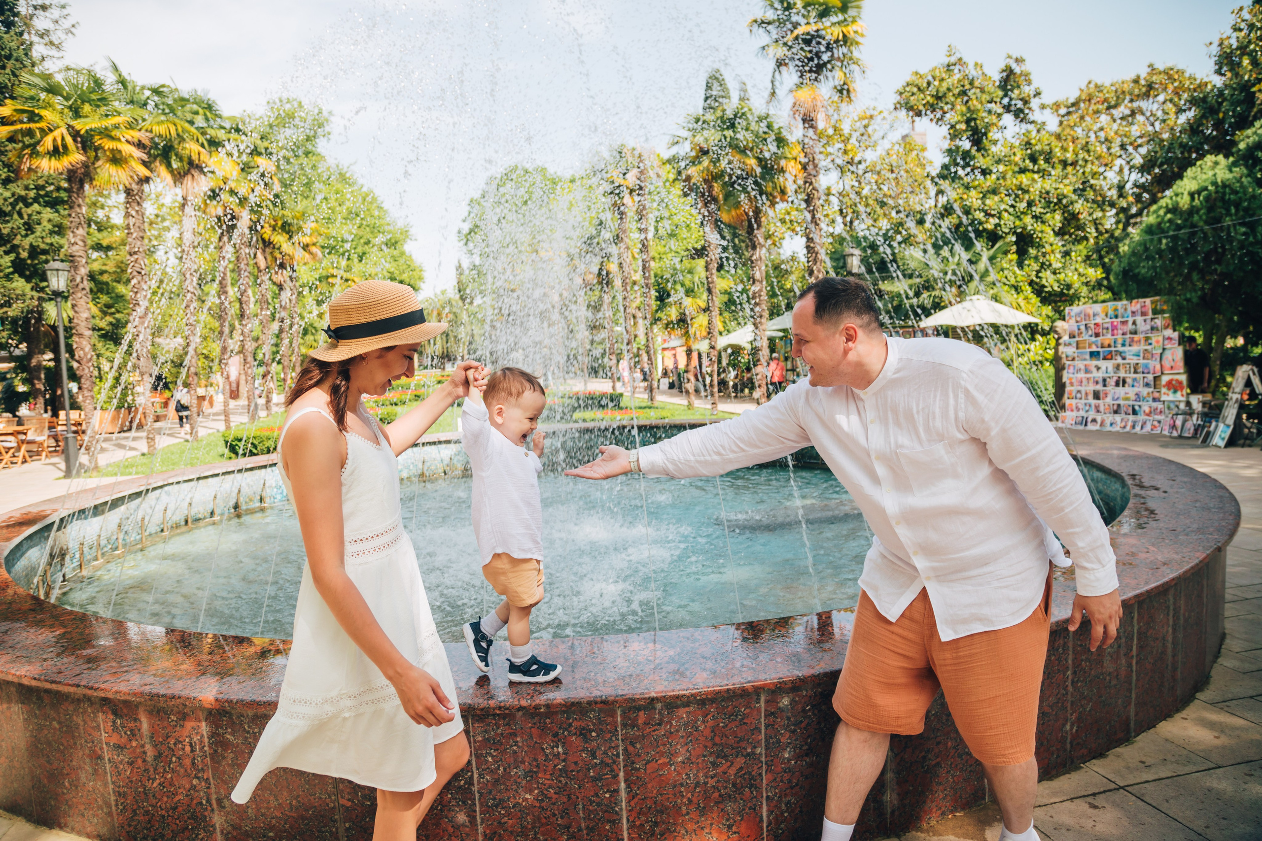 Дима, Ляйсан и Миша на Ривьере (Май 2025 г.). Фотограф Сочи, Адлер, Красная Поляна — Вероника Радченко