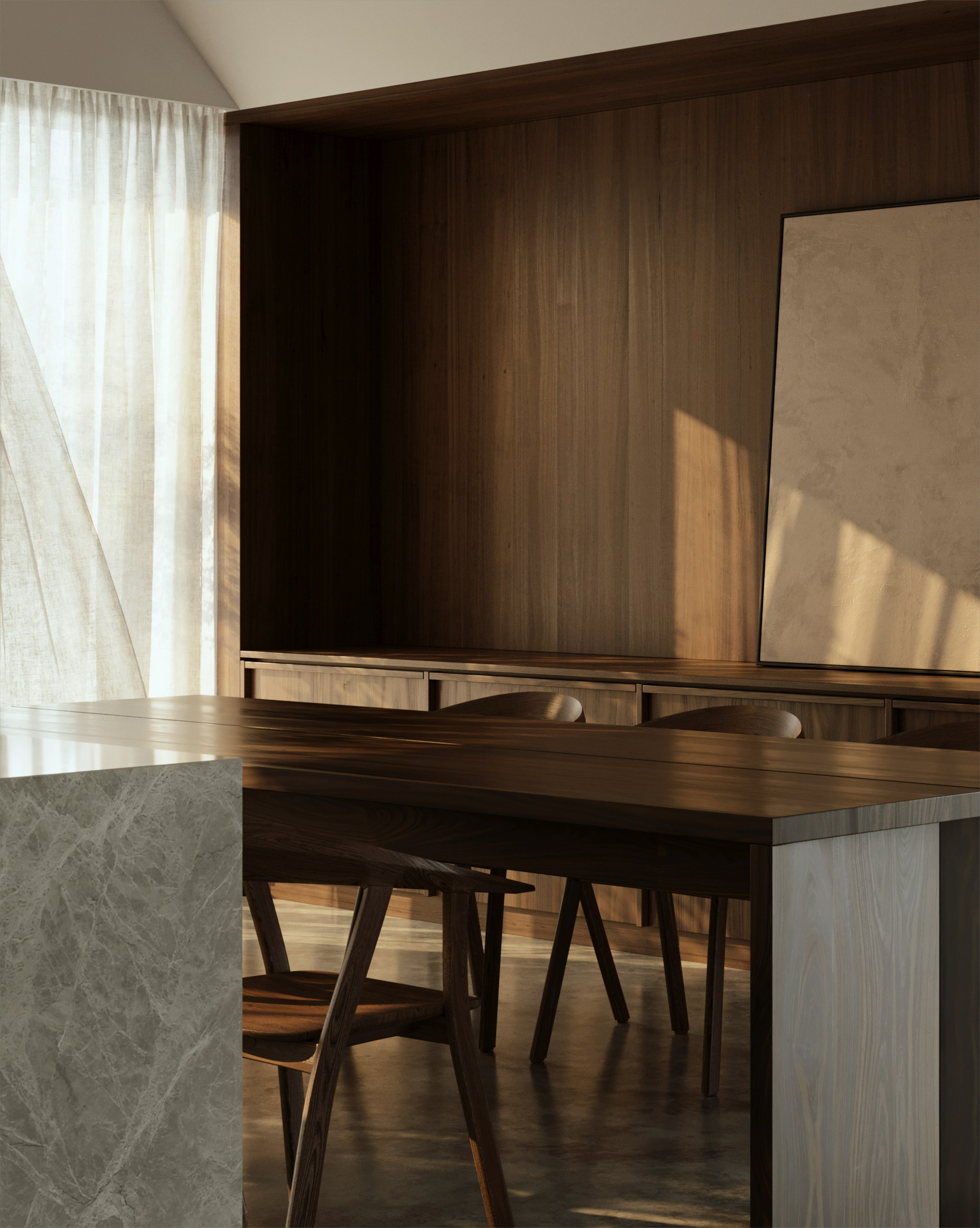 Walnut House by Adam Kane Architects. Cg artist Shchapov Dmitry