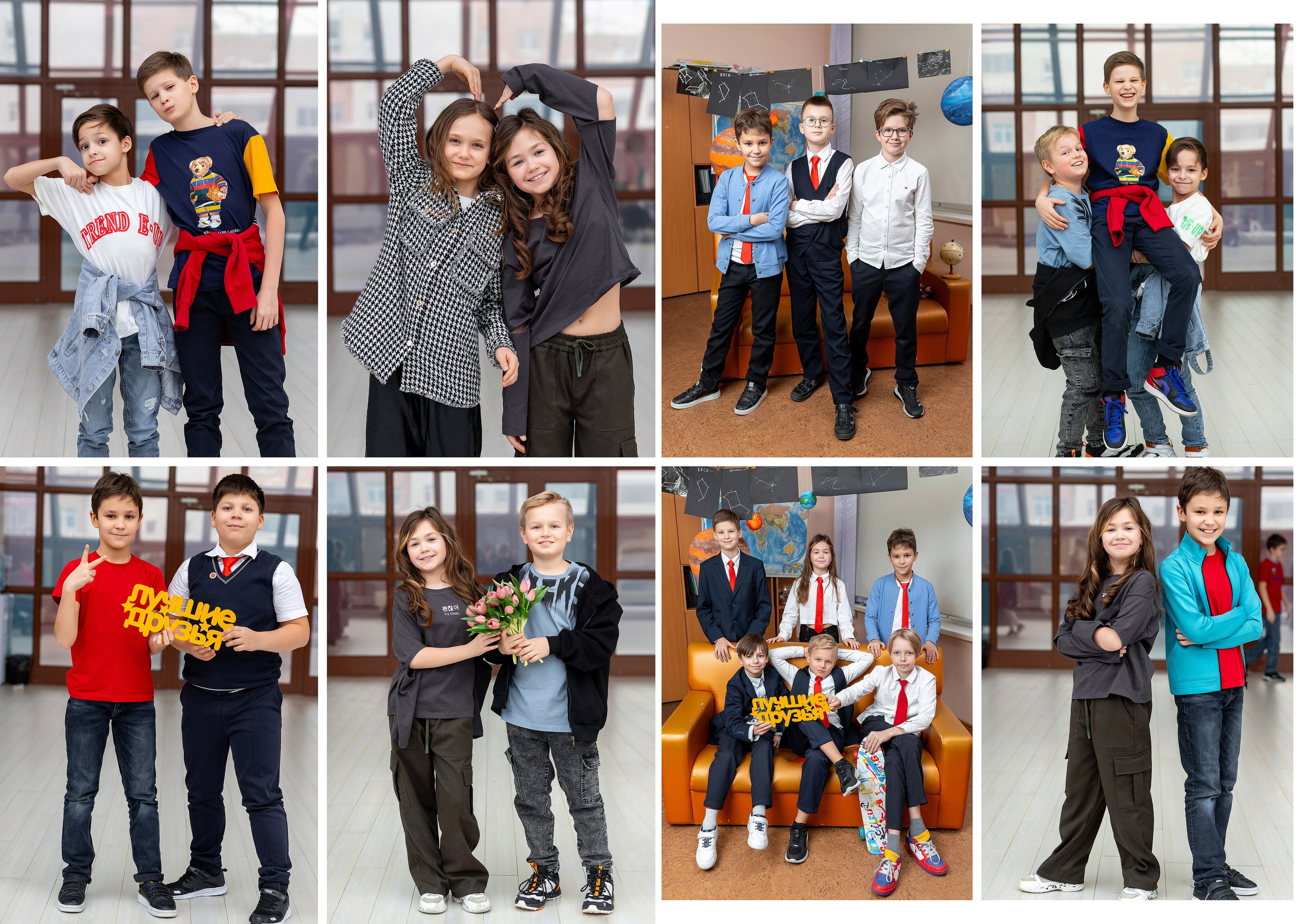 Пример Альбома 10. Выпускные альбомы для школ и детских садов — фотокниги и виньетки