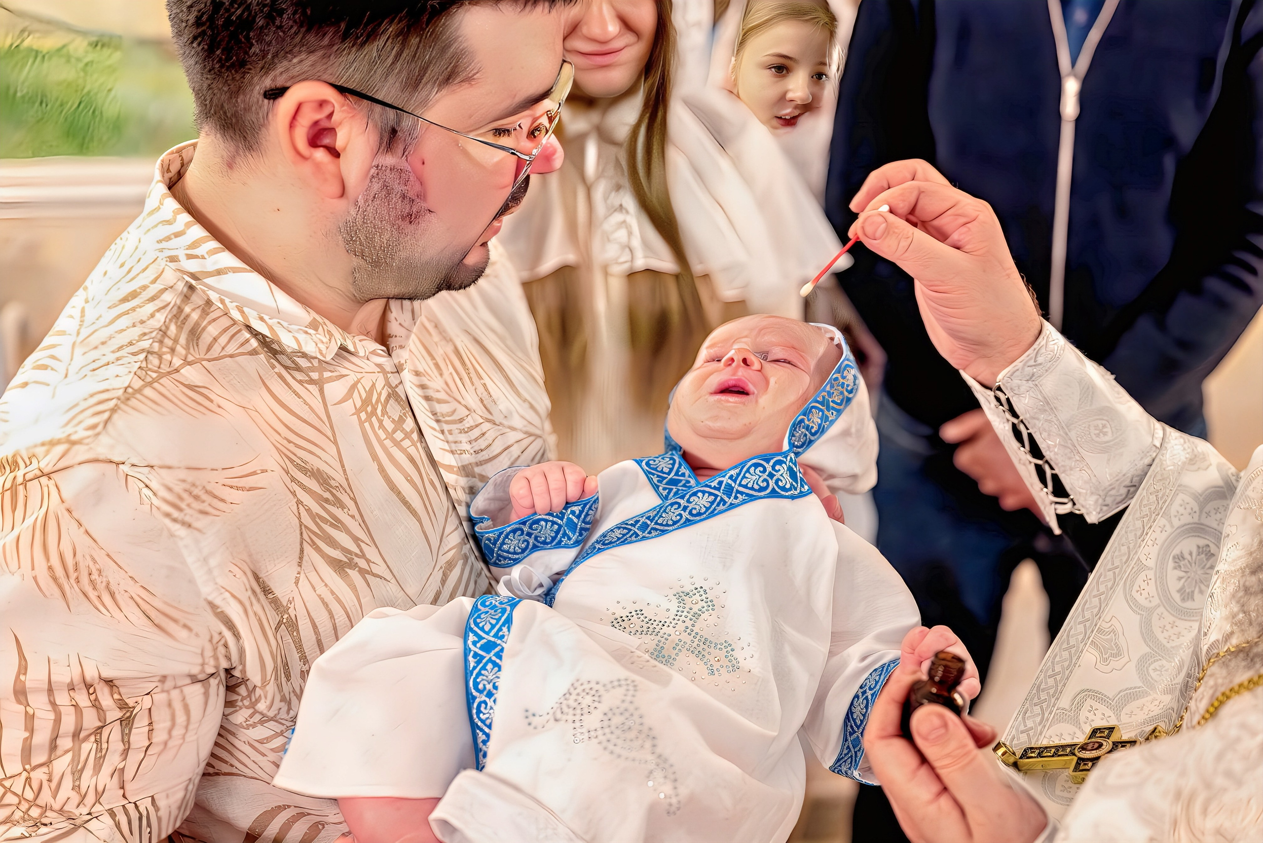 Крещение в церкви Петра и Февронии Муромских. Семейный и детский фотограф Москва