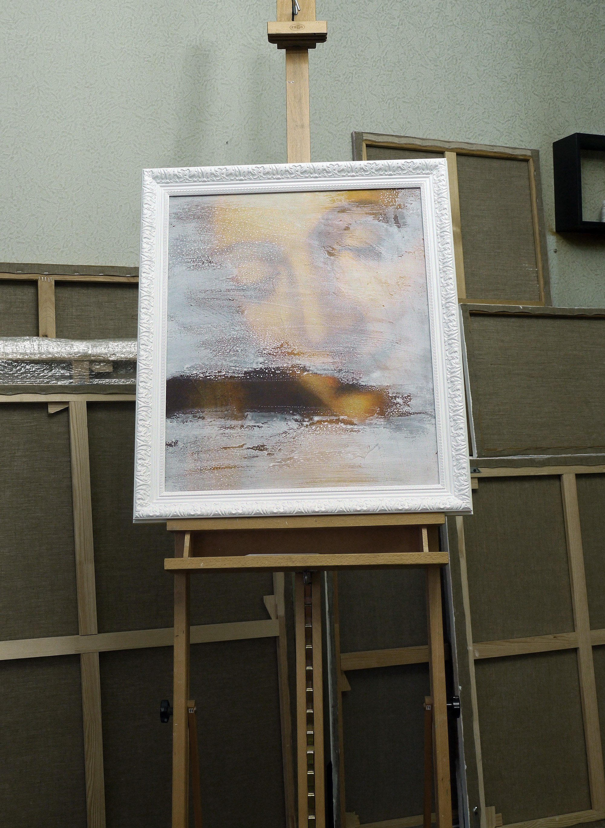 Да Винчи за стеклом. Художник Ольга Рикун. Москва