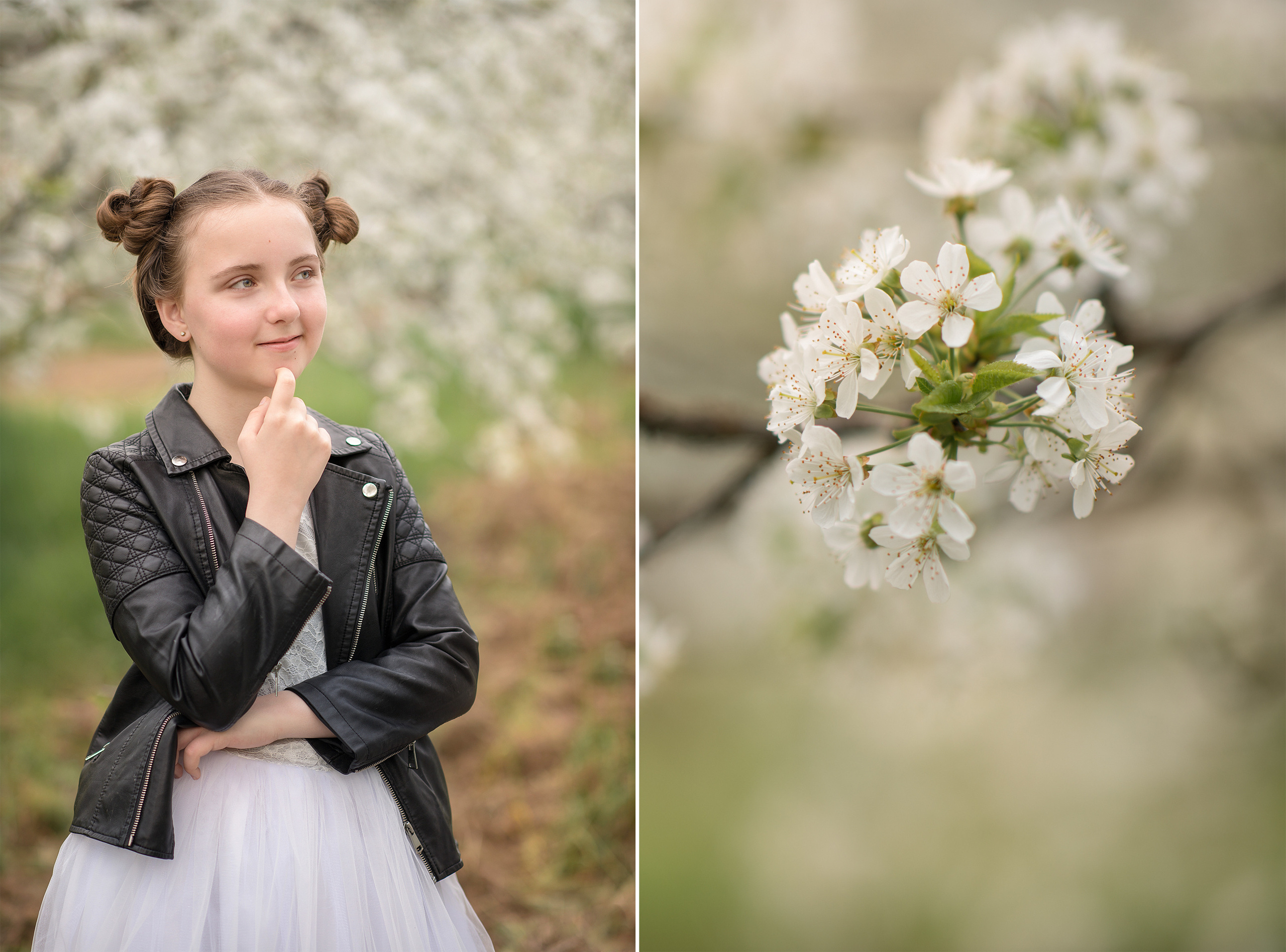 В белоснежной черешне. Семейный и детский фотограф в Севастополе. Семейный фотограф в Ялте
