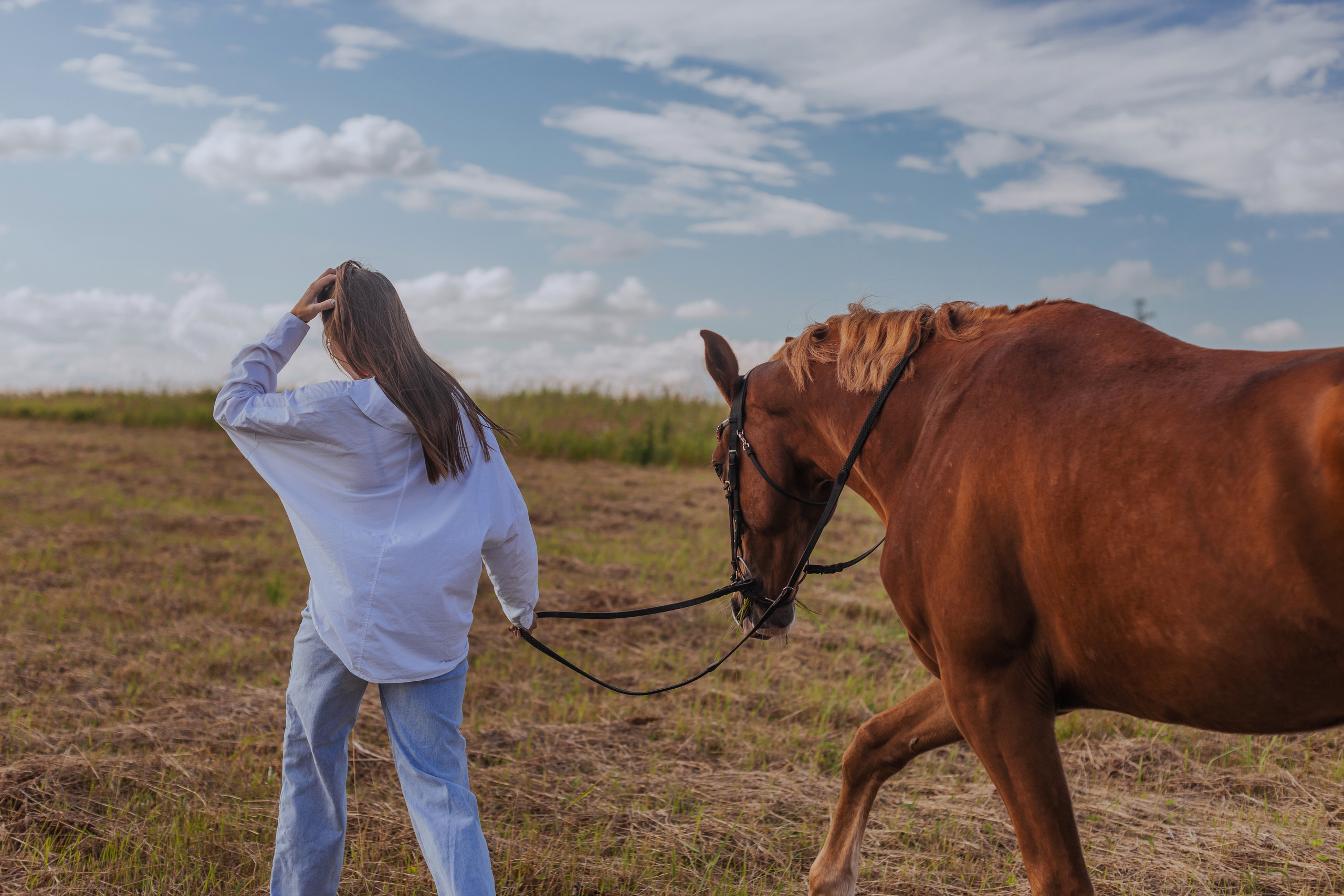 Алина и ее конь Костя. Фотограф Анастасия Пинчук