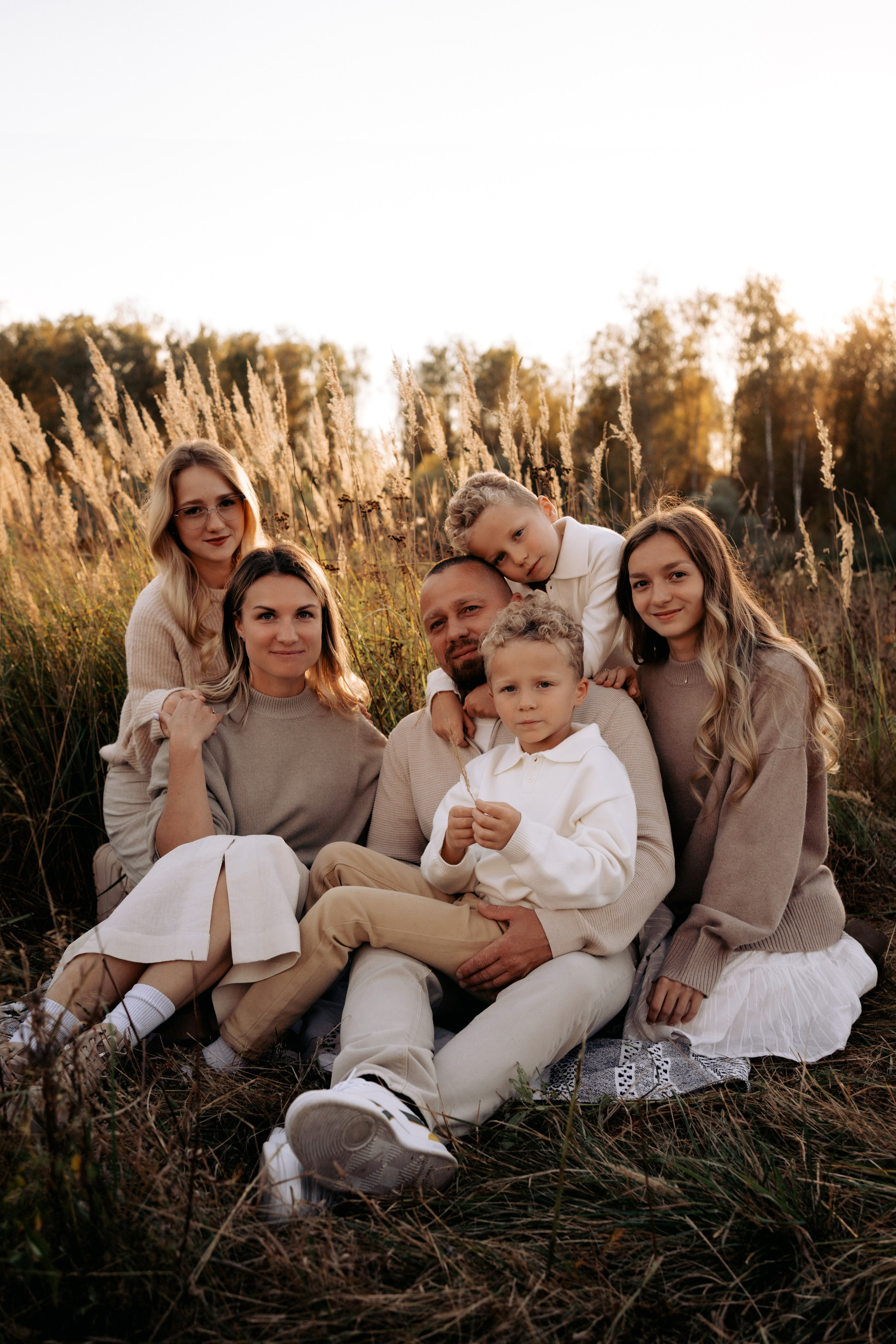 Семейная фотосессия на качелях. Семейный фотограф в Москве и в Домодедово Екатерина Патракова