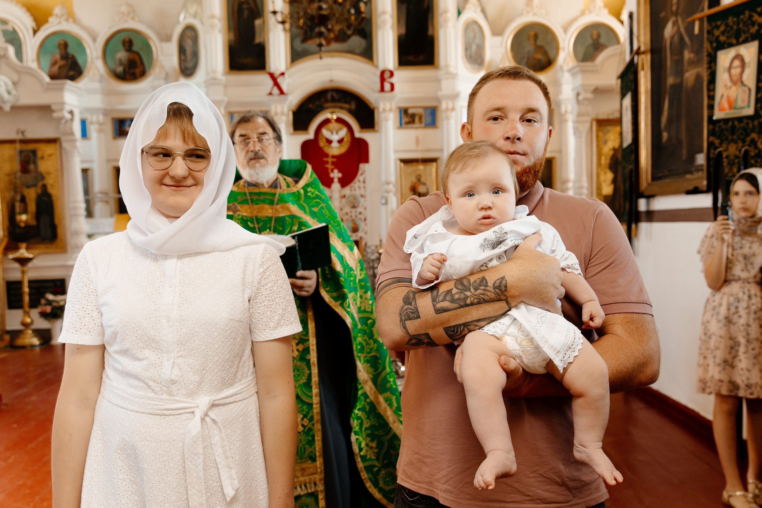 Крещение. Станица Темижбекская Церковь Михаила Архангела. Свадебный фотограф Кропоткин Краснодар