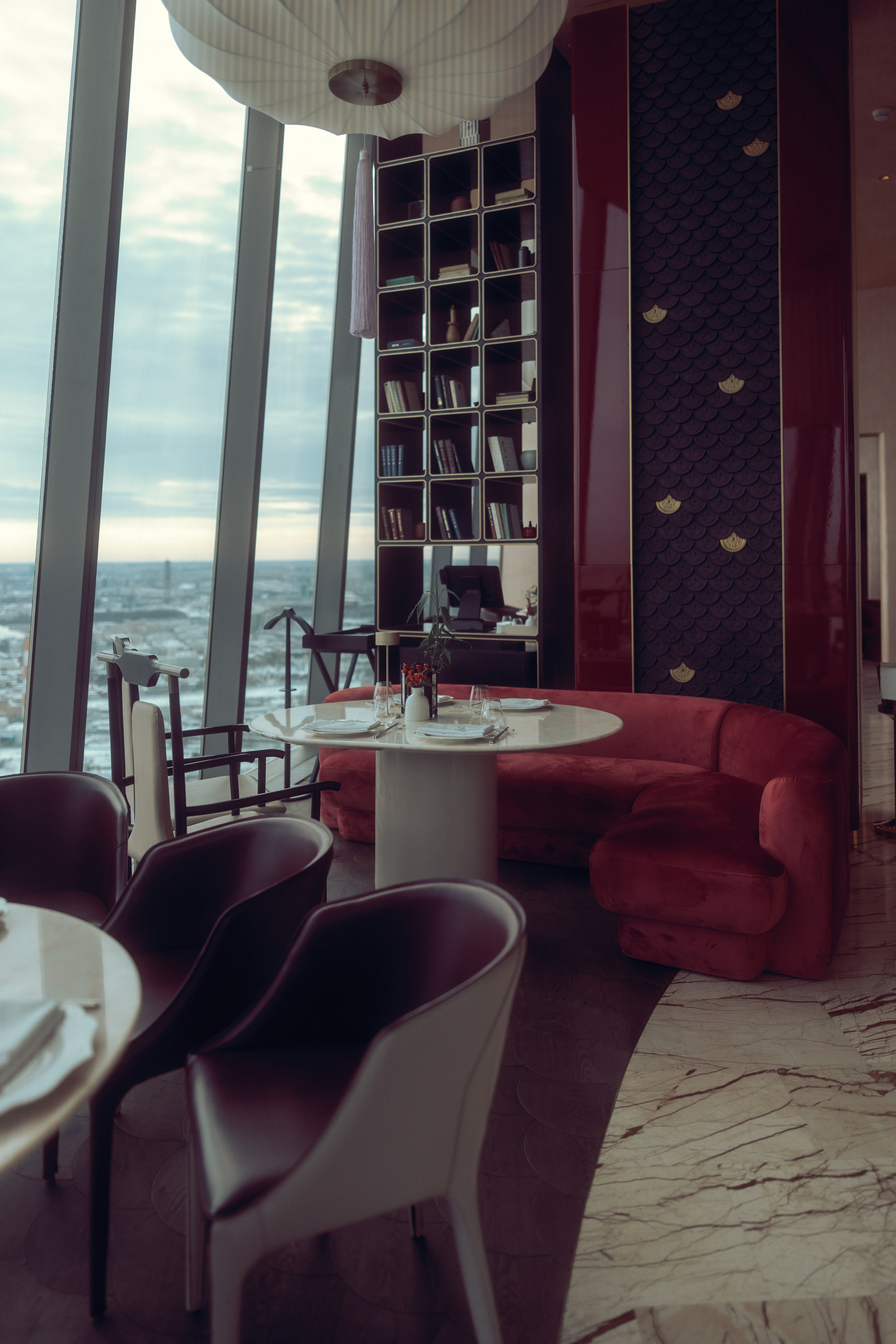 Интерьерная фотосъемка ресторана Мумэ в Москва-Сити