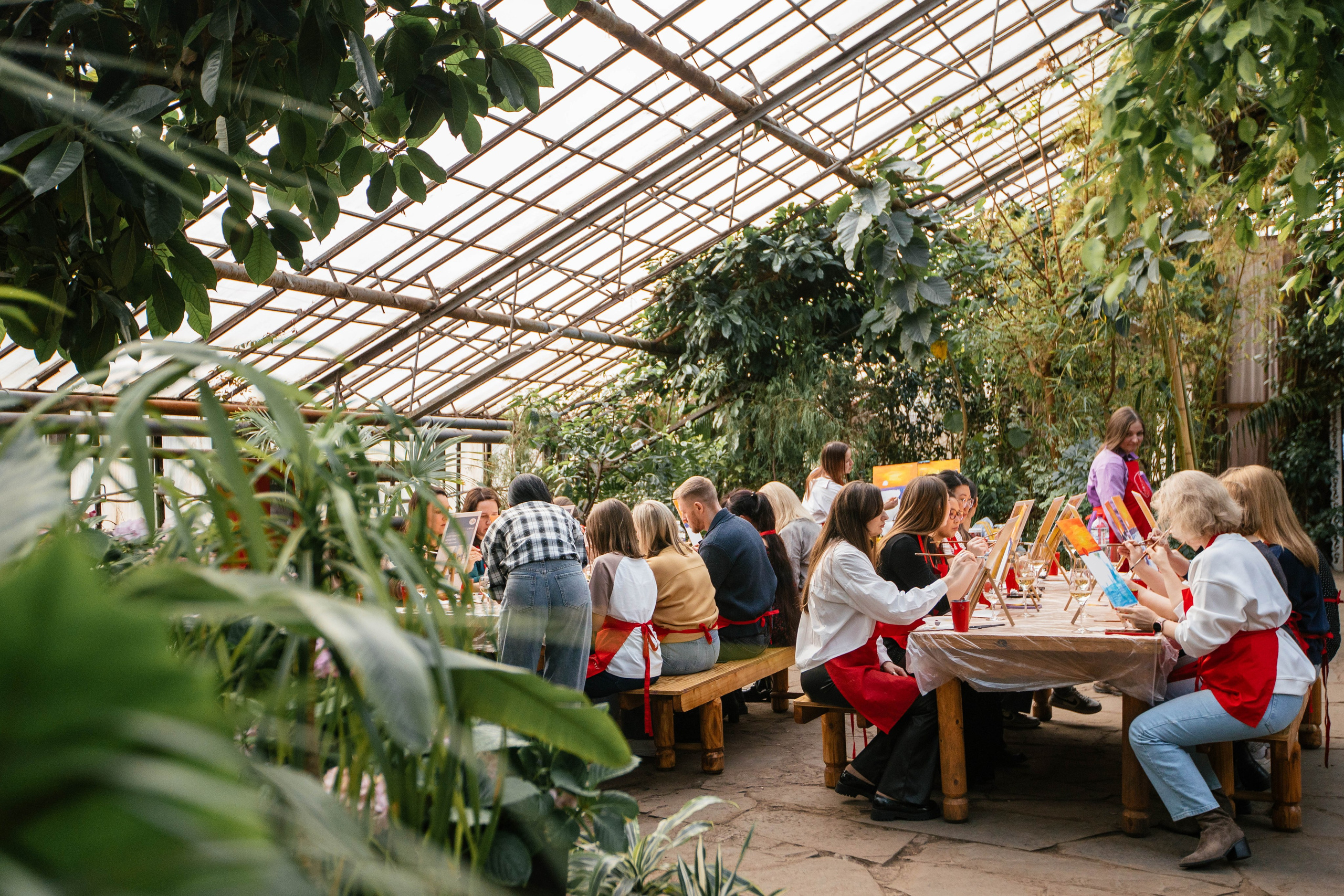 Без бокала нет Шагала. Искусство и вино в Ботаническом саду. Фотограф Анна Чернигова