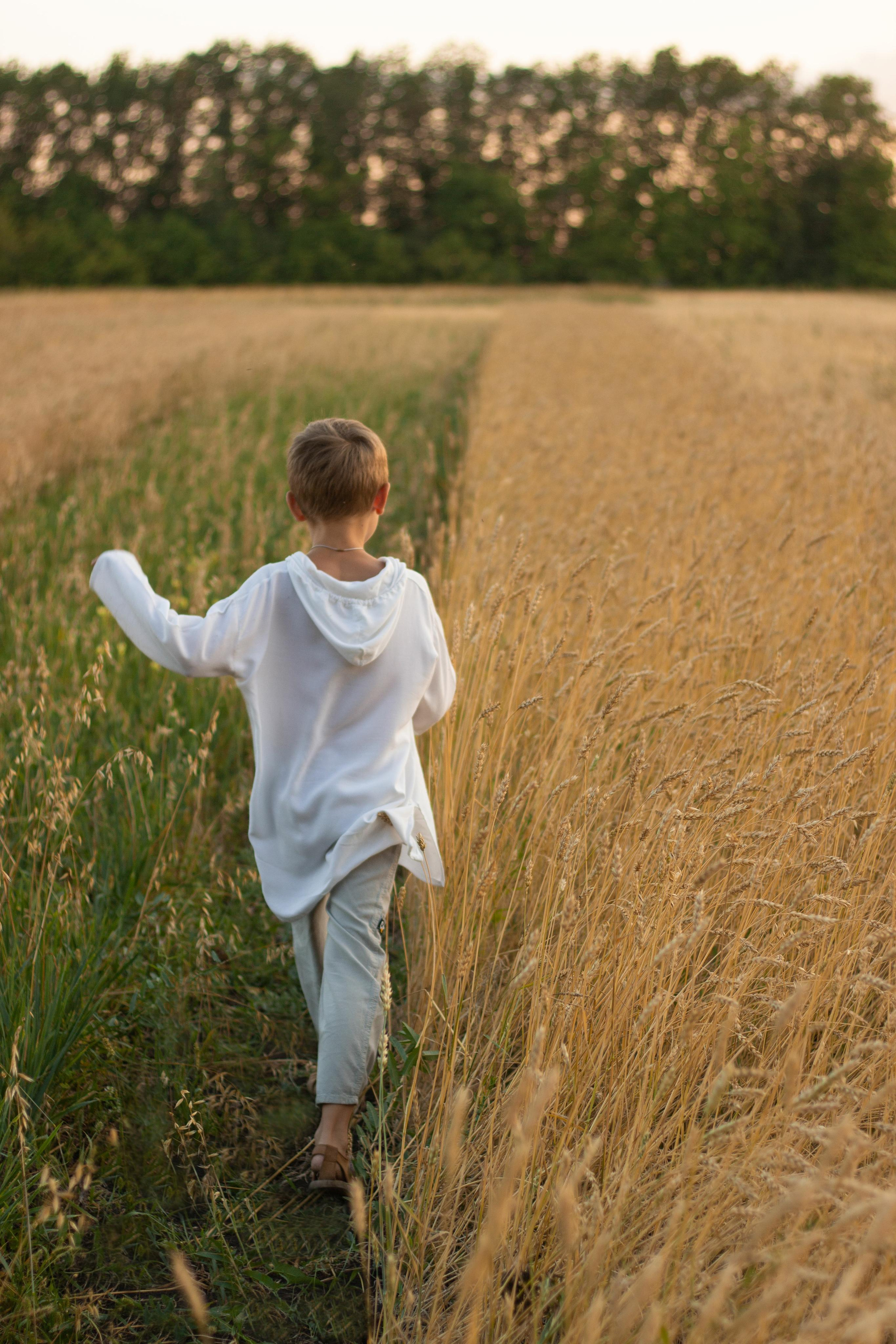 Детская фотосессия в пшеничном поле. Детский и семейный фотограф в Уфе Зинаида Вольштейн