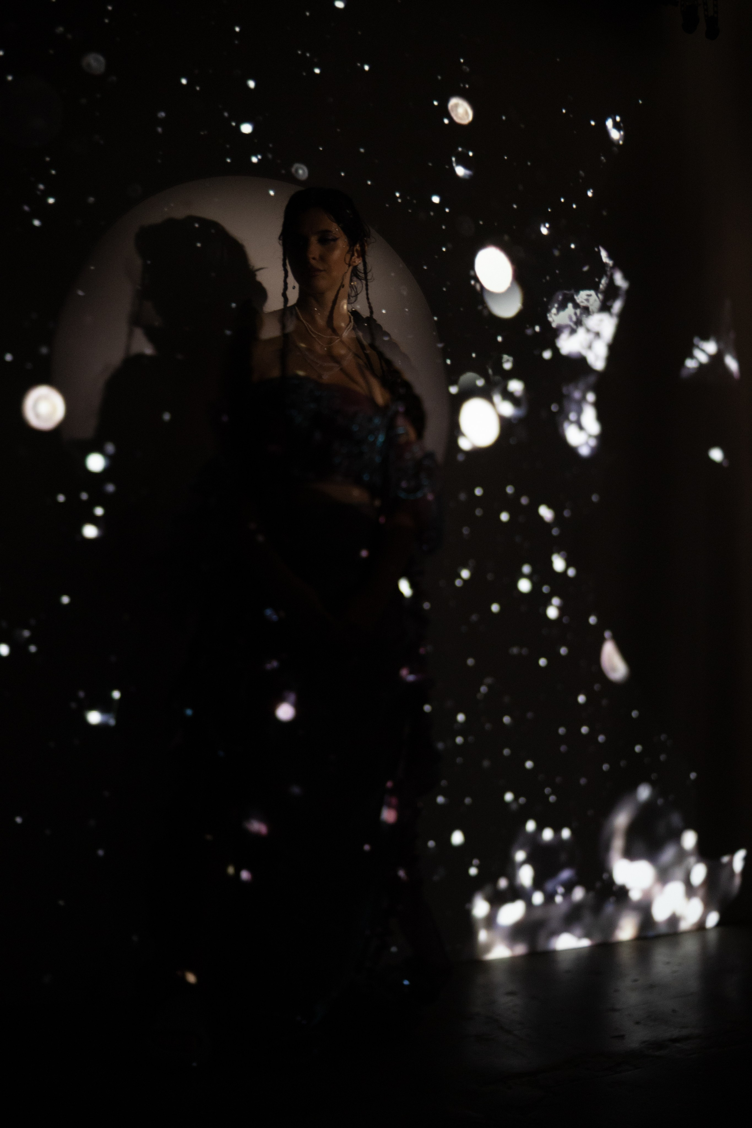 Backstage of the music video. Magic photos