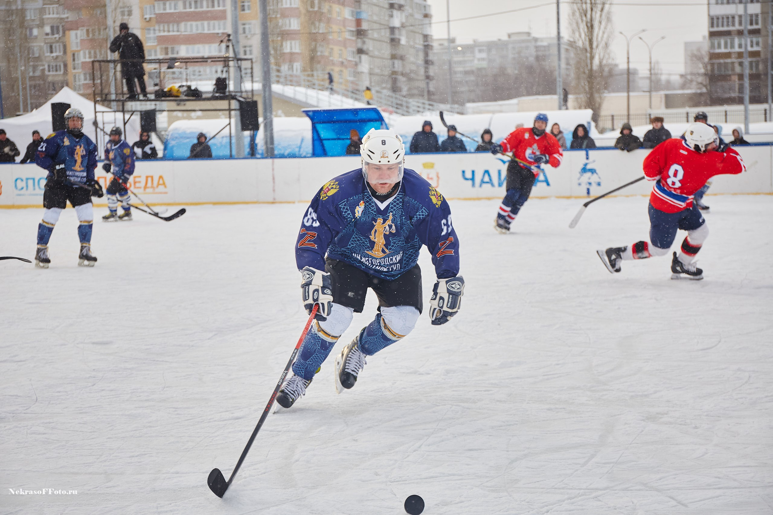 Турнир по хоккею «Русская классика» в рамках Офицерской хоккейной лиги. Спортивный фотограф Некрасов Денис