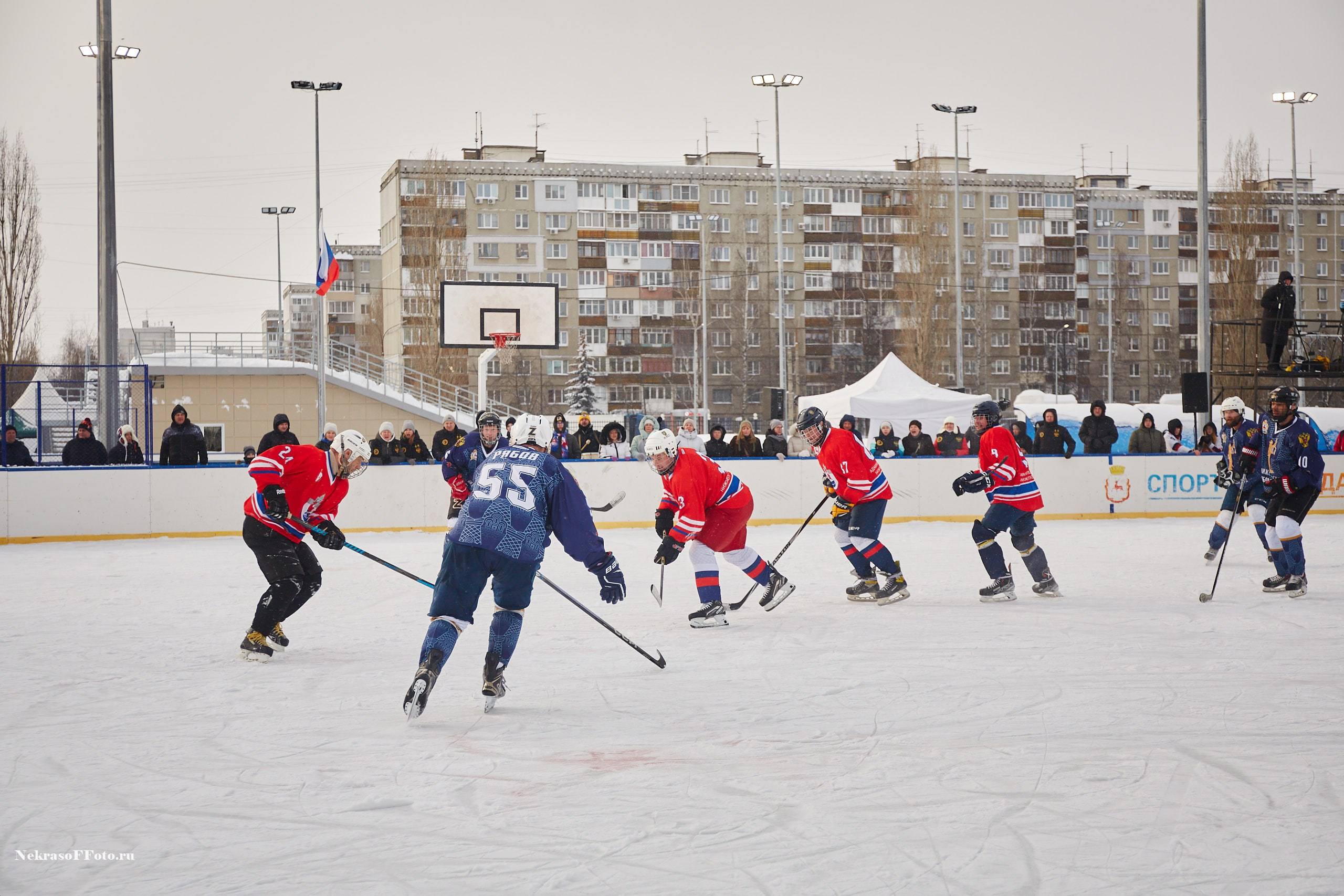 Турнир по хоккею «Русская классика» в рамках Офицерской хоккейной лиги. Спортивный фотограф Некрасов Денис
