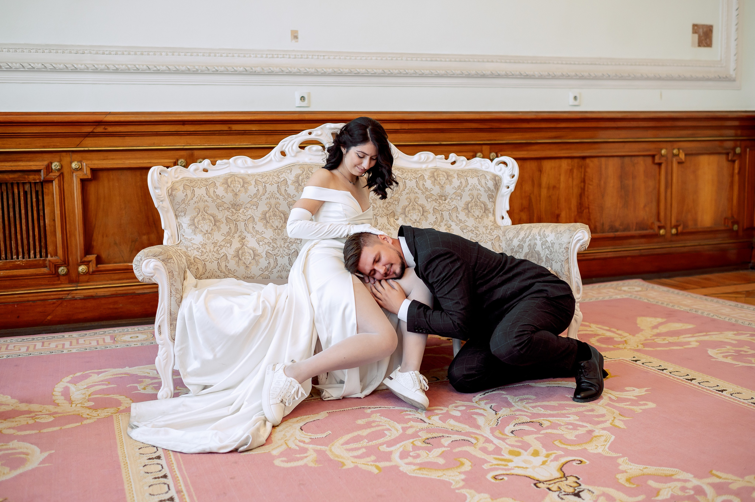 Камерная свадьба в Первом Дворце Бракосочетания №1 на Английской набережной Яны и Евгения. Портретный, семейный и свадебный фотограф в Санкт-Петербурге и в Пушкине Ширяев Денис